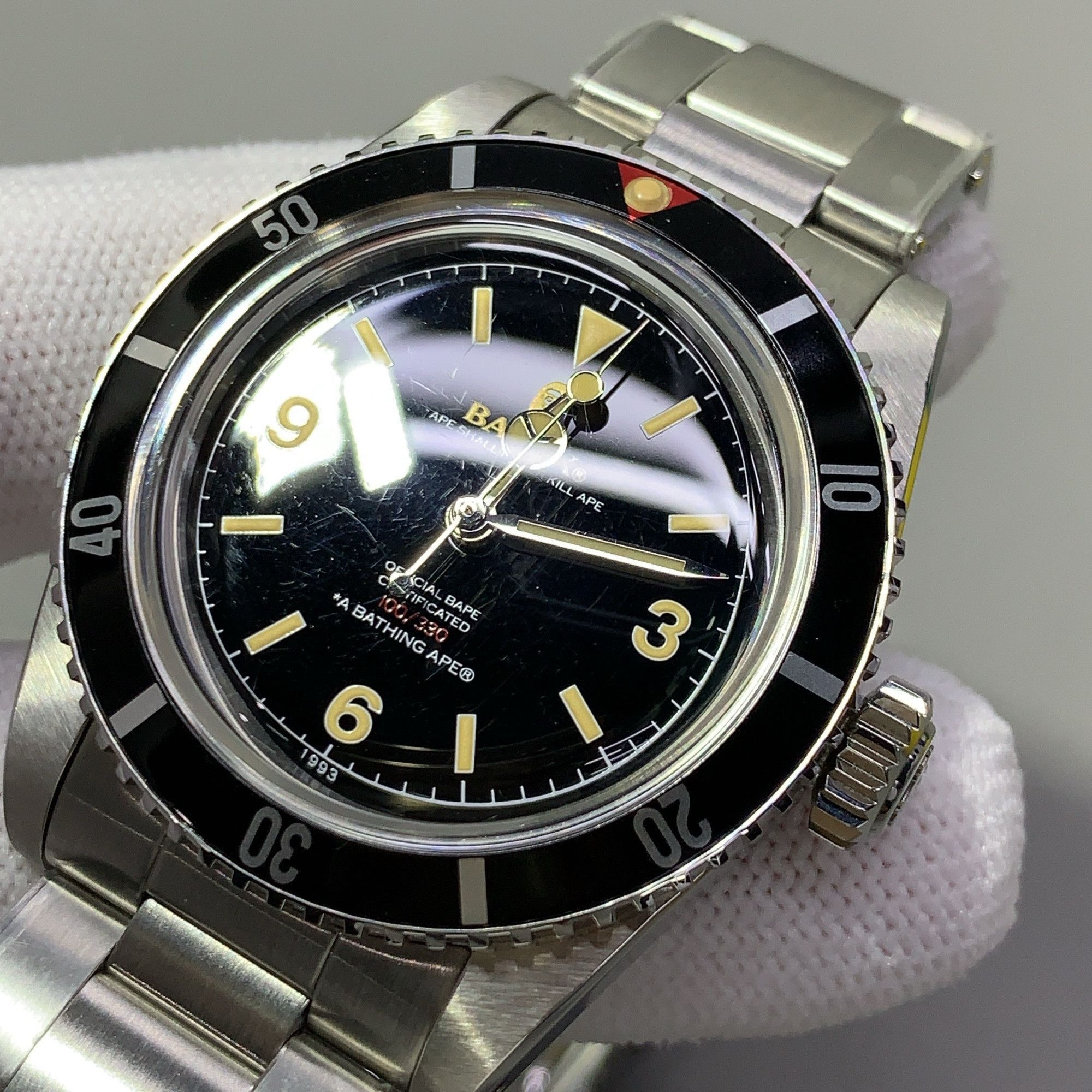 Bape Silver Bapex Type 1 Watch Size ONE SIZE - 12 Thumbnail