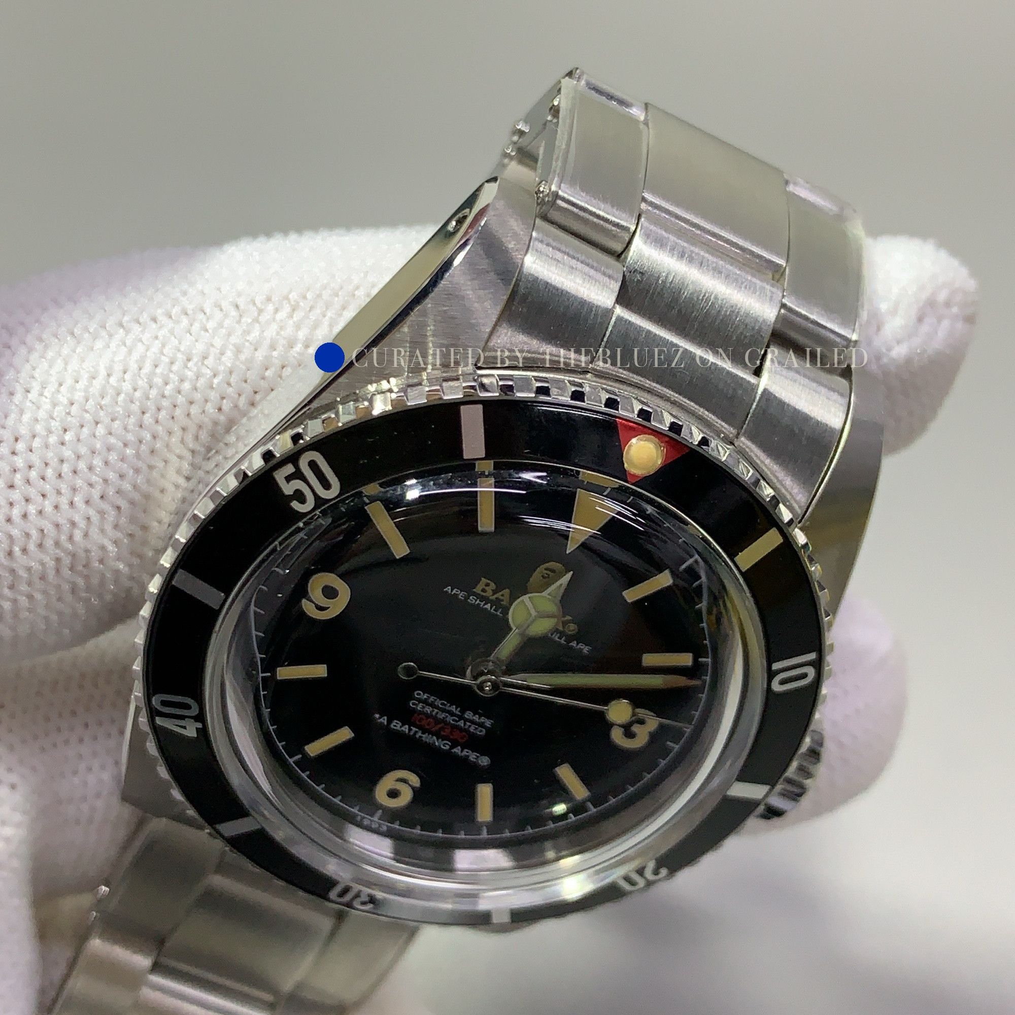 Bape Silver Bapex Type 1 Watch Size ONE SIZE - 8 Thumbnail