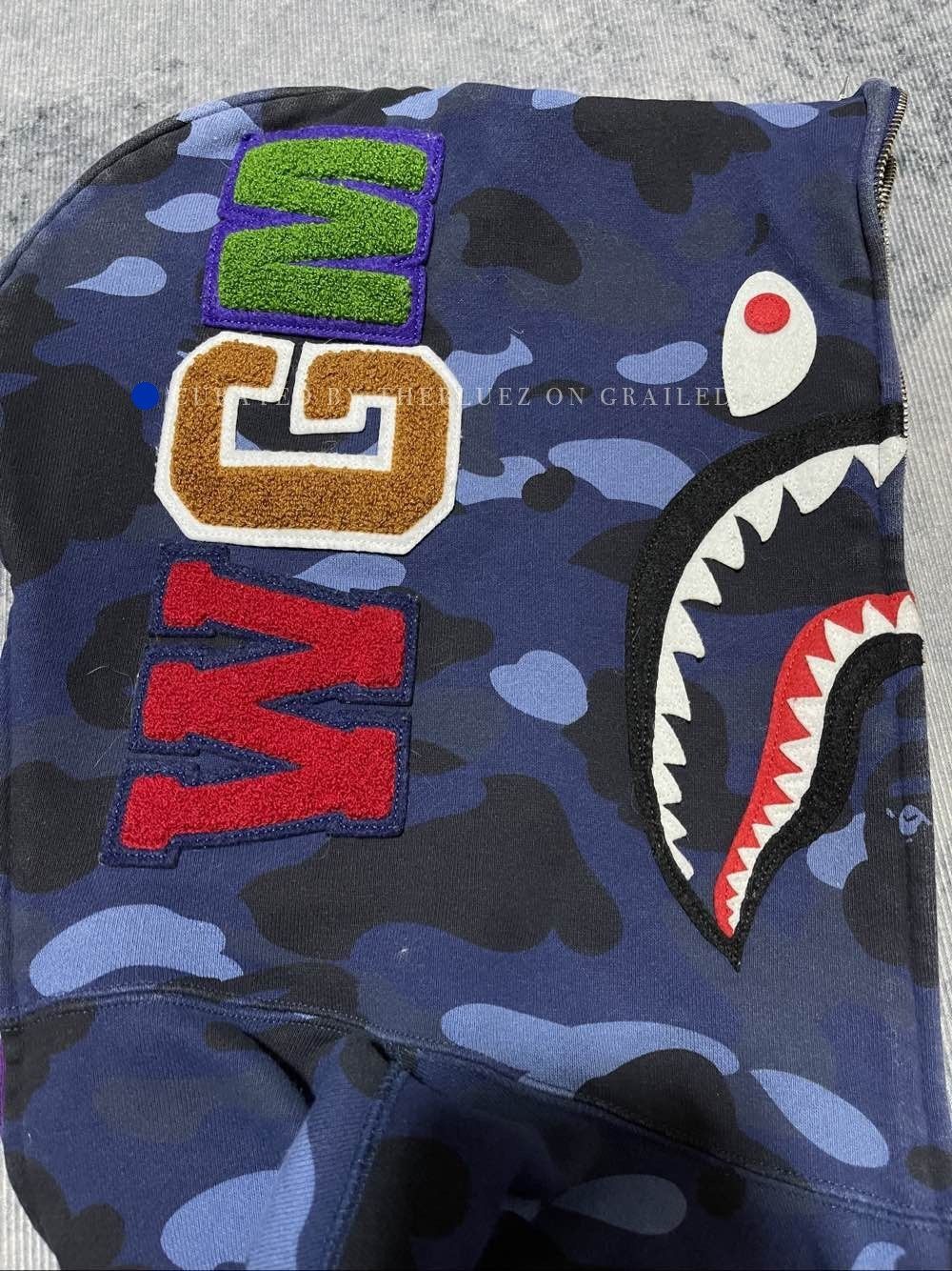 Bape Multi Camo Shark Hoodie in XL Size US XL / EU 56 / 4 - 5 Thumbnail