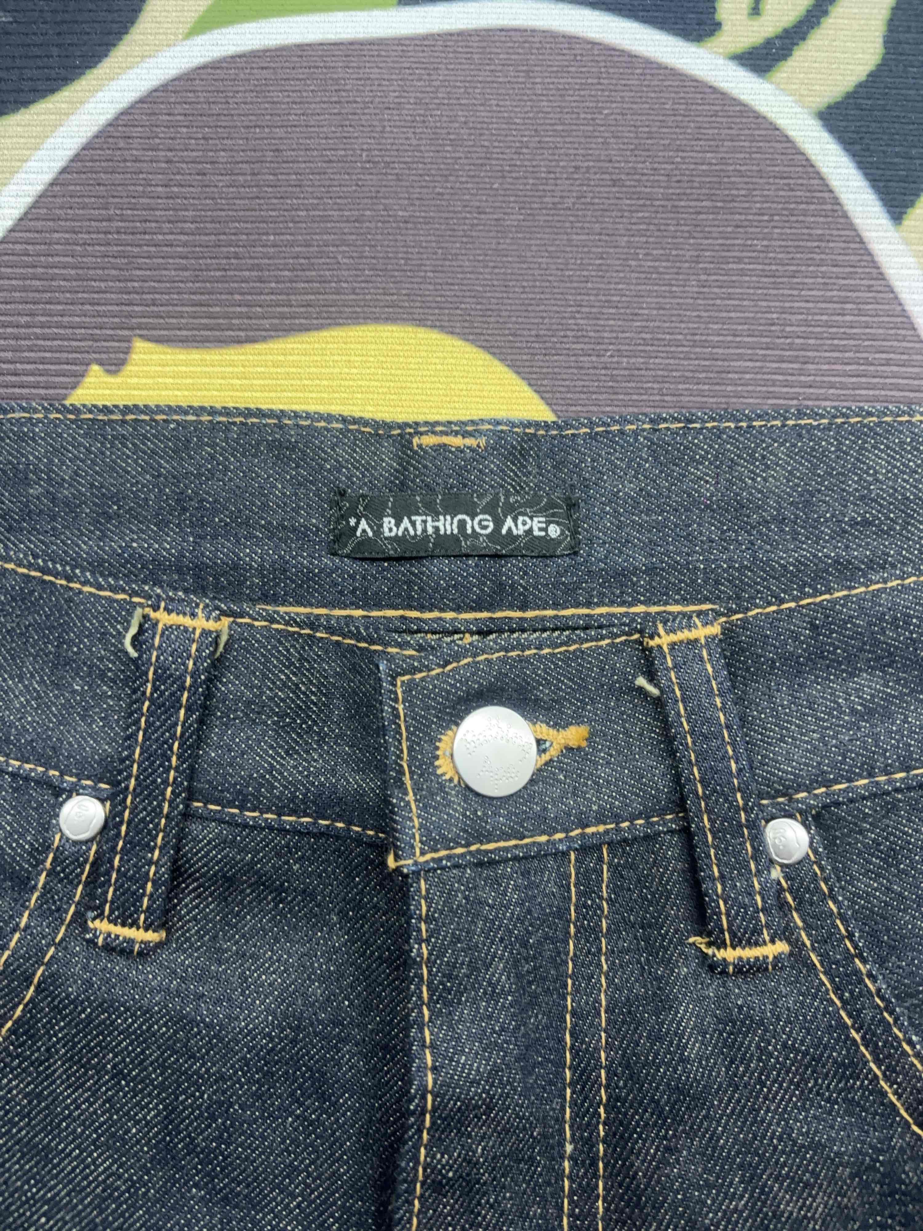 Bape Logo Denim Shorts in Blue Size US 34 / EU 50 - 3 Thumbnail