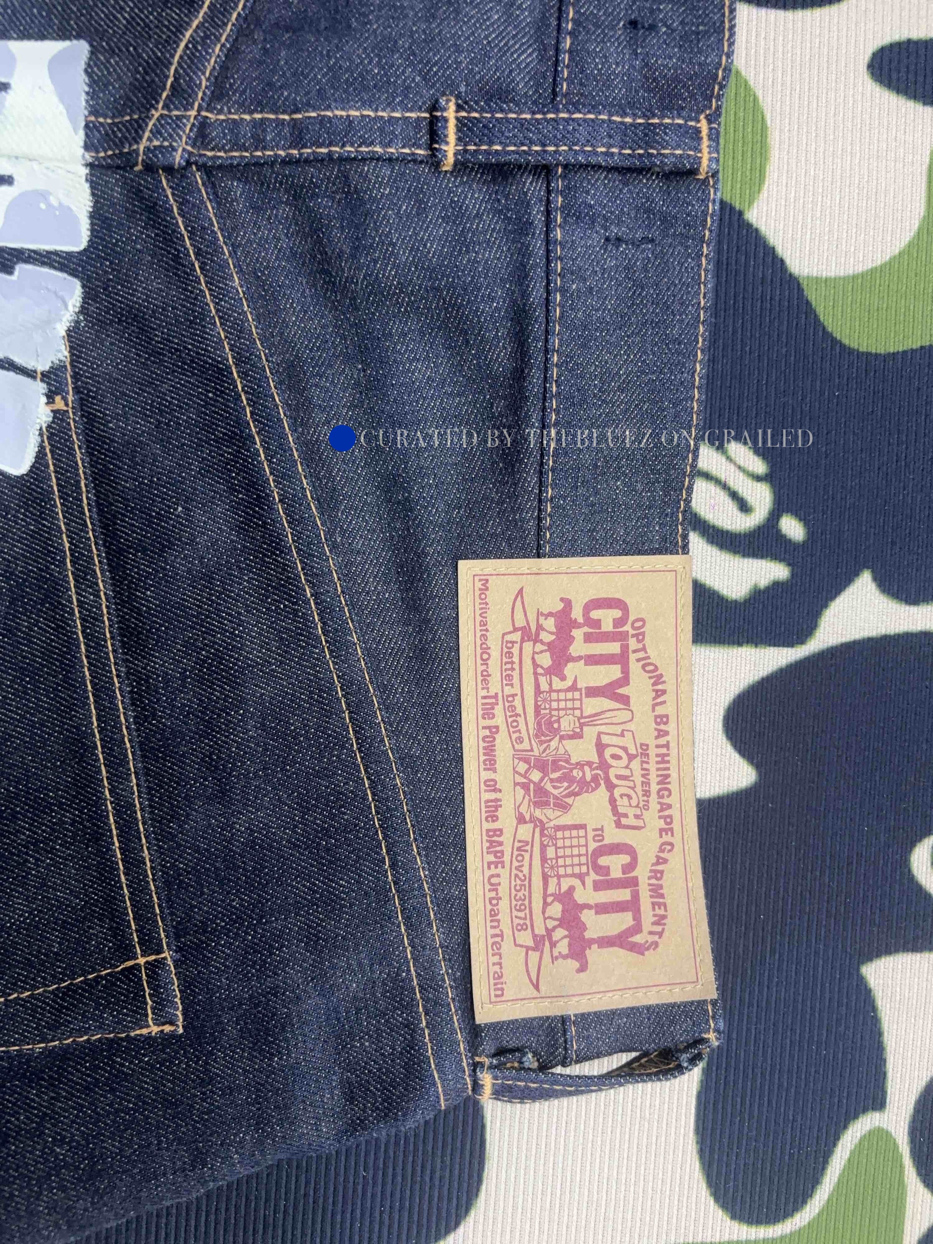 Bape Logo Denim Shorts in Blue Size US 34 / EU 50 - 5 Thumbnail