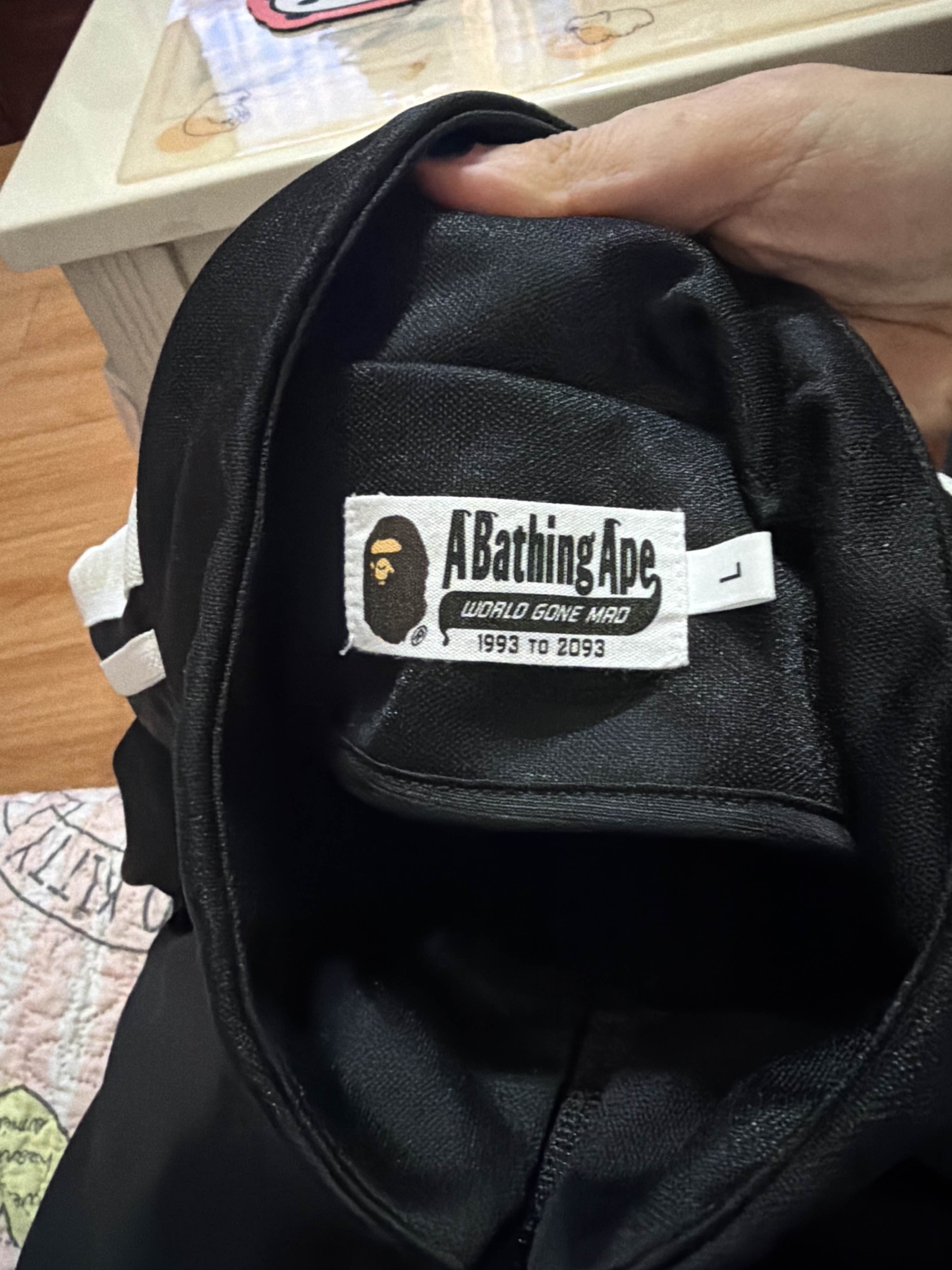 Bape BAPE Logo Track Jacket in Black, Size L Size US L / EU 52-54 / 3 - 3 Thumbnail