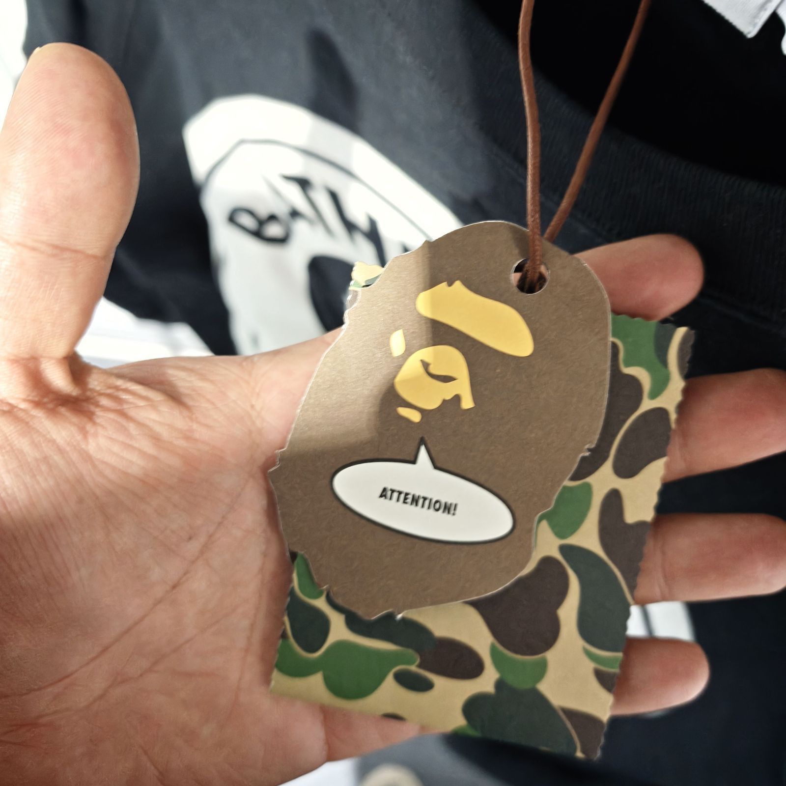 Bape Black Graphic Crewneck Sweatshirt, XL Size US XL / EU 56 / 4 - 5 Thumbnail