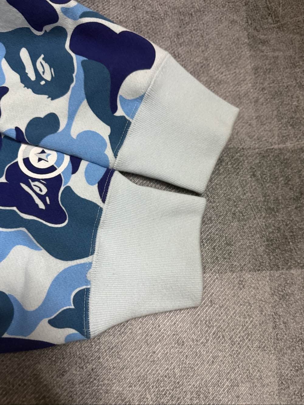 Bape Rhinestone Shark Hoodie in Blue Camo Size US XL / EU 56 / 4 - 11 Thumbnail