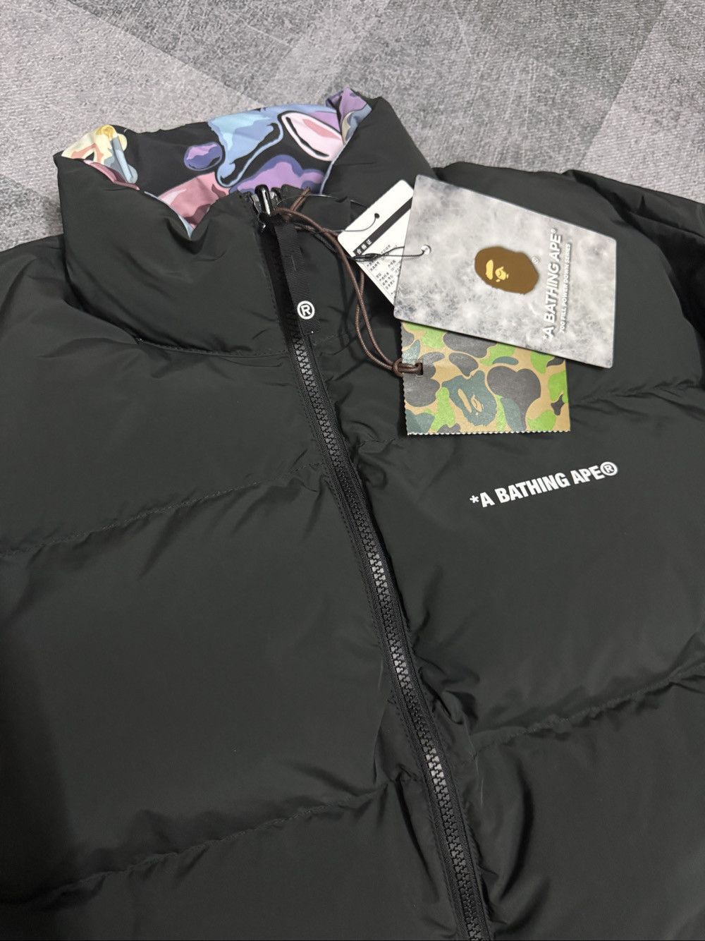 Bape Multi Art Camo Reversible Puffer Jacket Size US M / EU 48-50 / 2 - 8 Thumbnail