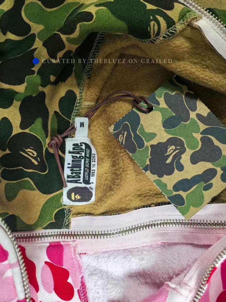 Bape Camo Split Shark Hoodie Size US M / EU 48-50 / 2 - 3 Thumbnail