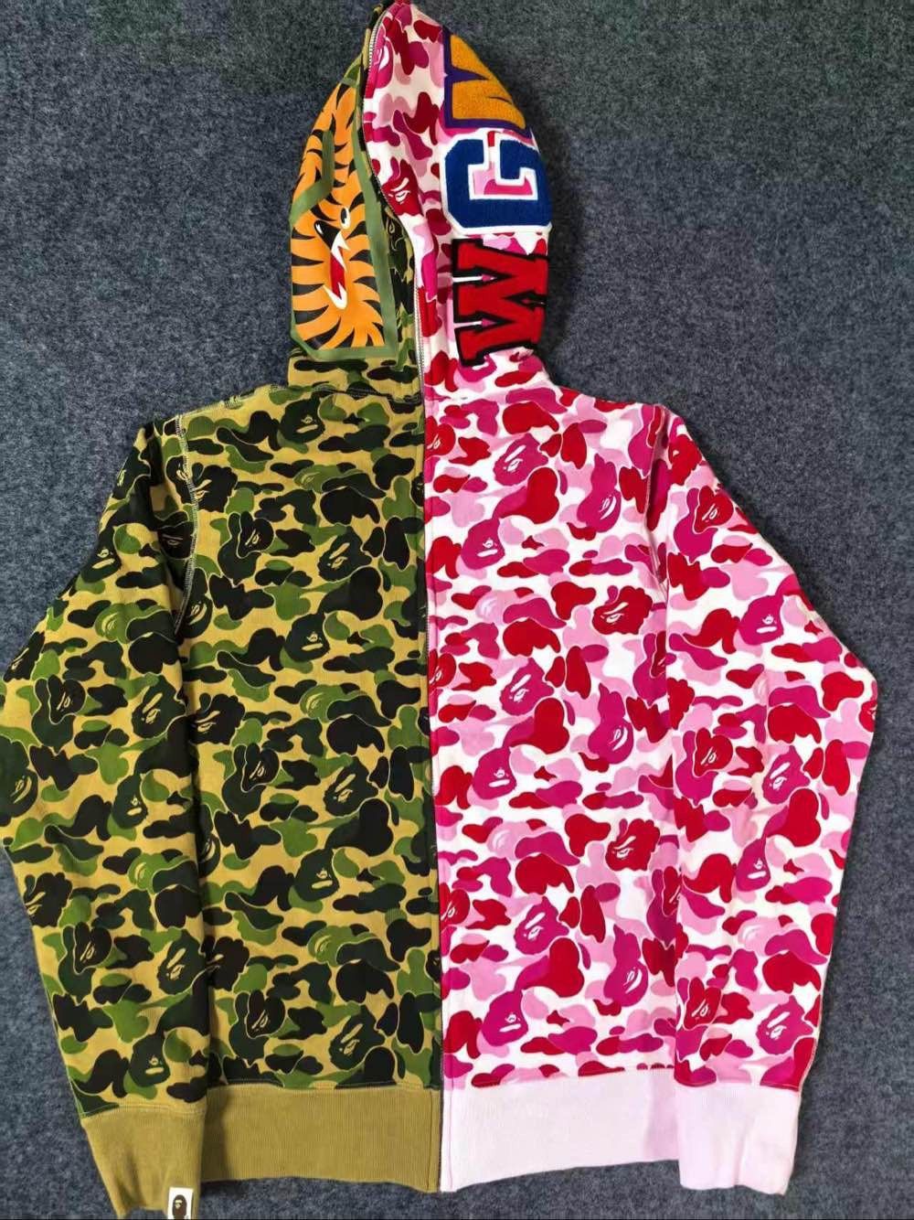 Bape Camo Split Shark Hoodie Size US M / EU 48-50 / 2 - 2 Thumbnail