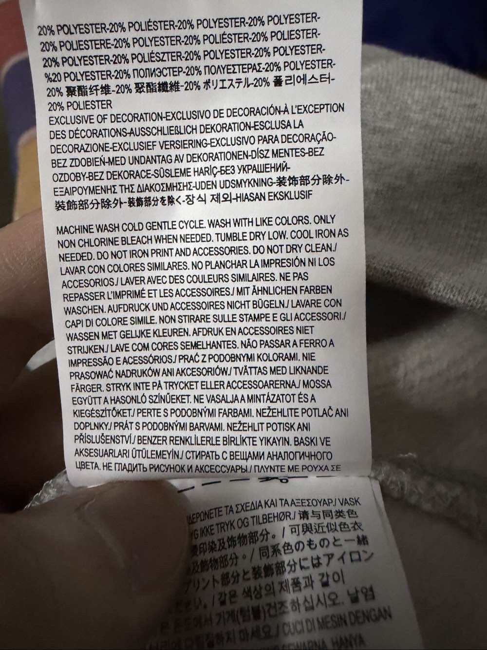 Bape Camo Logo Hoodie in Gray, Size XL Size US XL / EU 56 / 4 - 8 Thumbnail