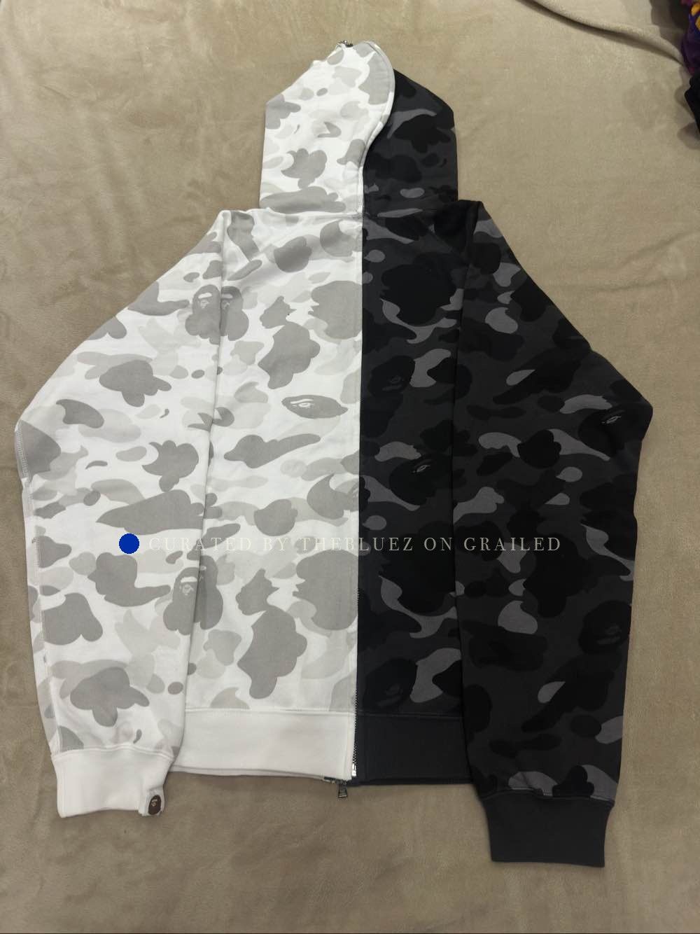 Bape Split Camo Hoodie in Multi Size US M / EU 48-50 / 2 - 2 Thumbnail