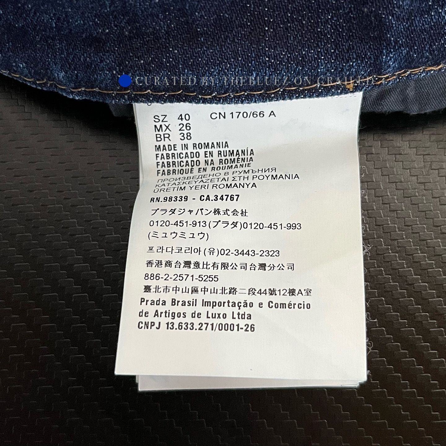 Prada Denim Shorts with Metal Triangle Logo Size US 40 / EU 56 - 4 Thumbnail