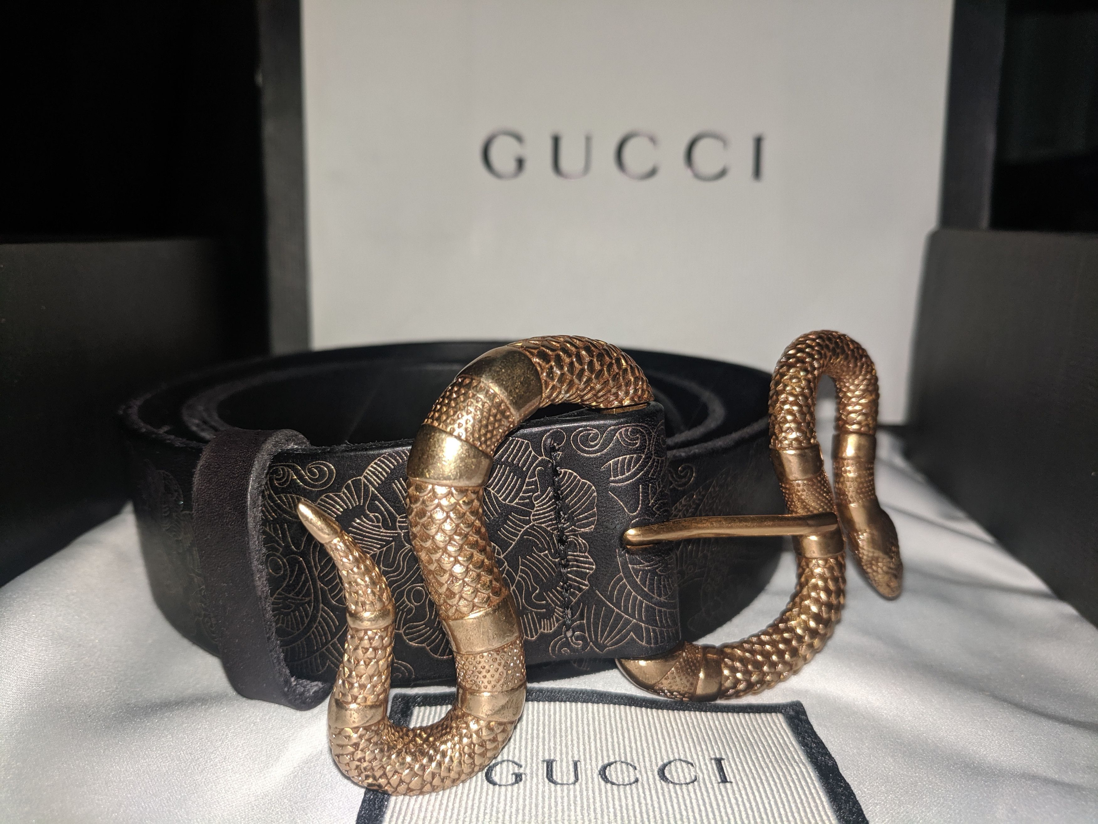 mens gucci belt snake
