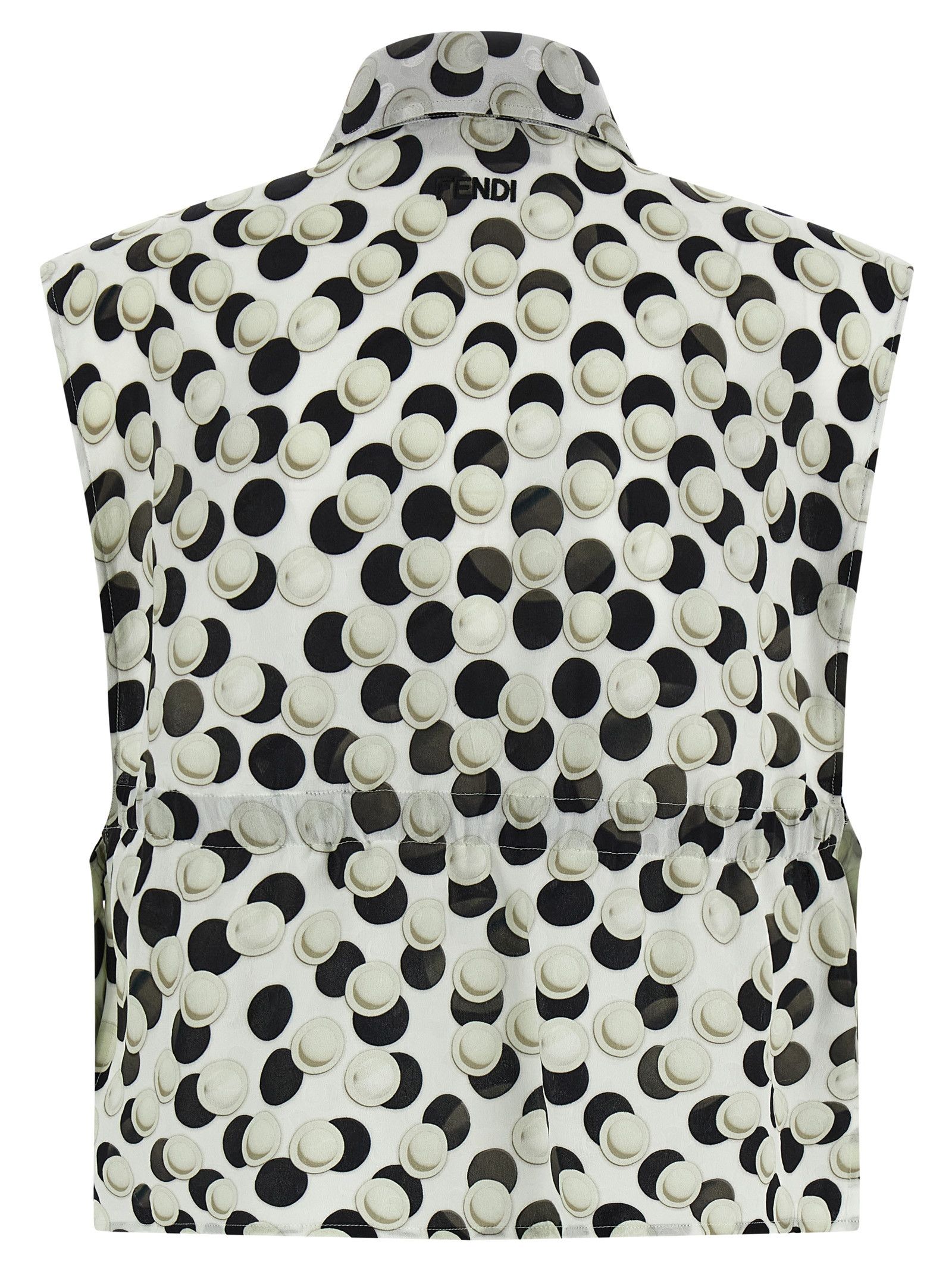 Fendi Polka dot crop top Size M / US 6-8 / IT 42-44 - 2 Thumbnail