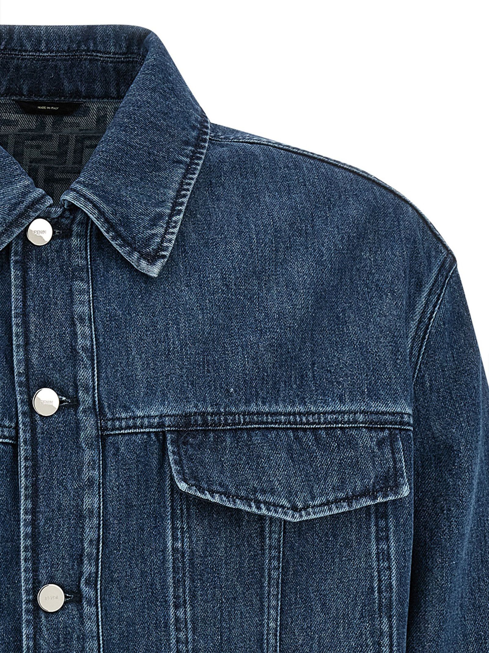 Fendi 'FF Selleria' denim jacket Size US M / EU 48-50 / 2 - 3 Thumbnail