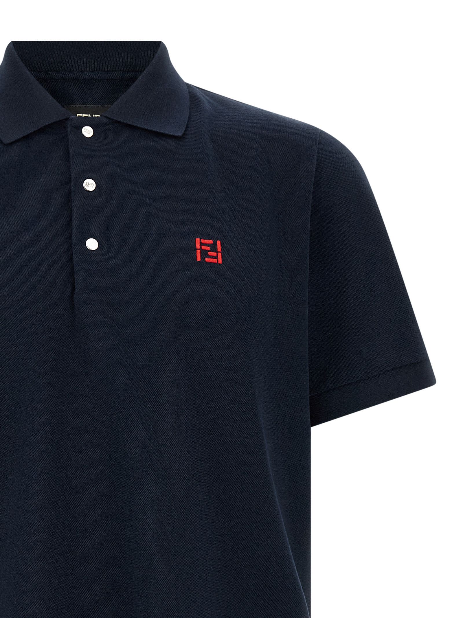 Fendi 'FF Selleria' polo shirt Size US L / EU 52-54 / 3 - 3 Thumbnail