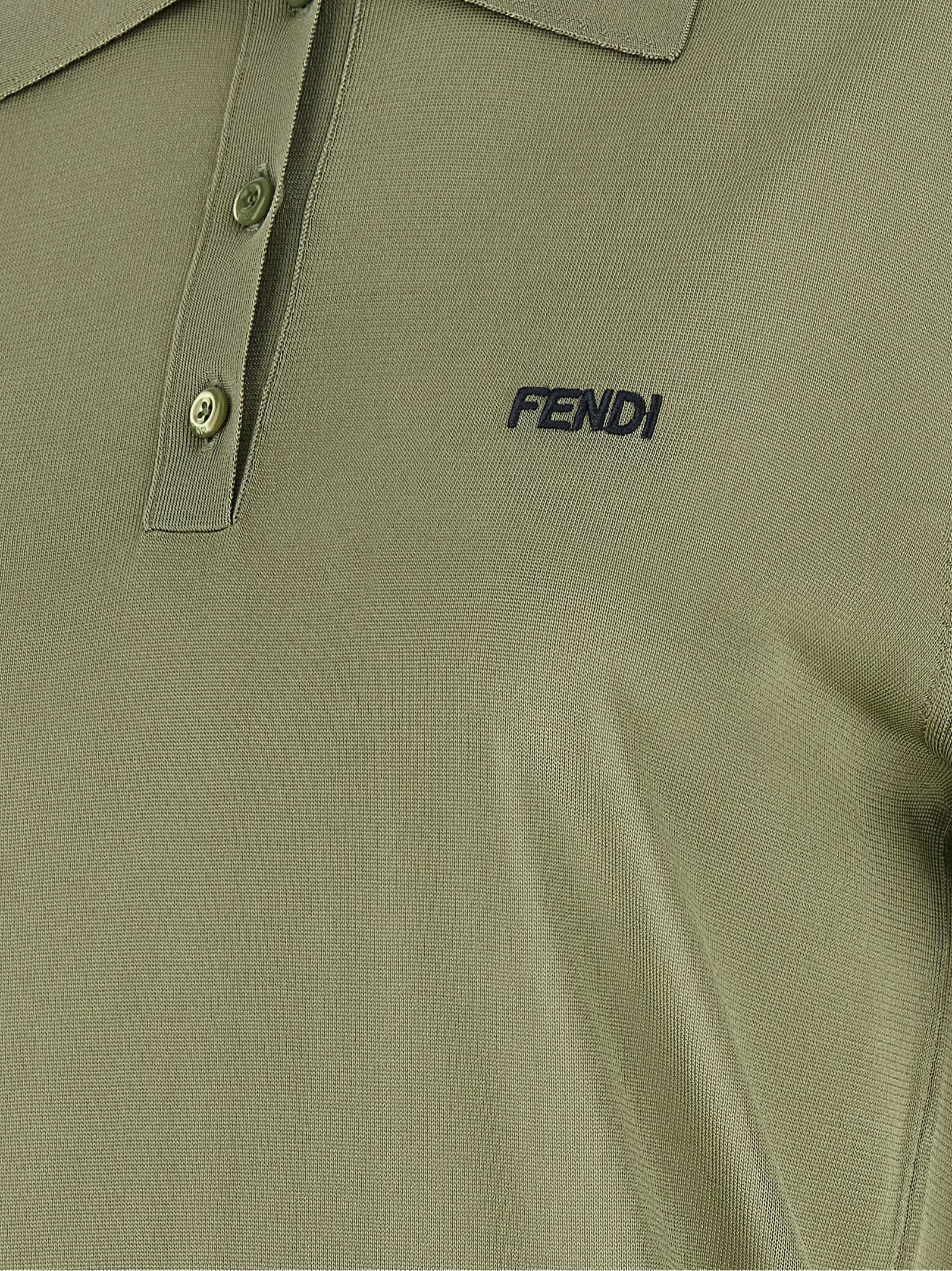 Fendi Shiny viscose polo shirt Size M / US 6-8 / IT 42-44 - 4 Thumbnail