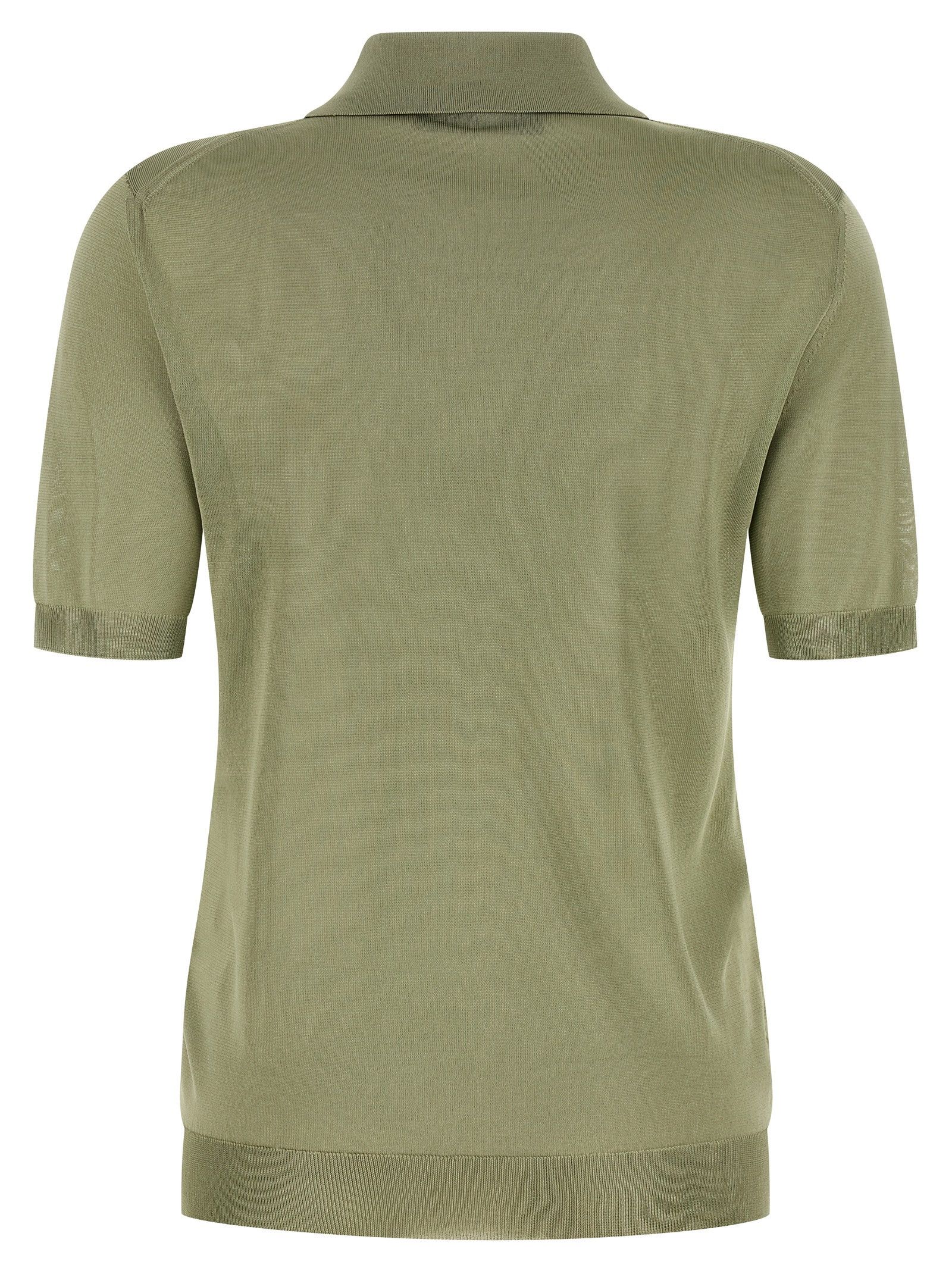 Fendi Shiny viscose polo shirt Size M / US 6-8 / IT 42-44 - 2 Thumbnail