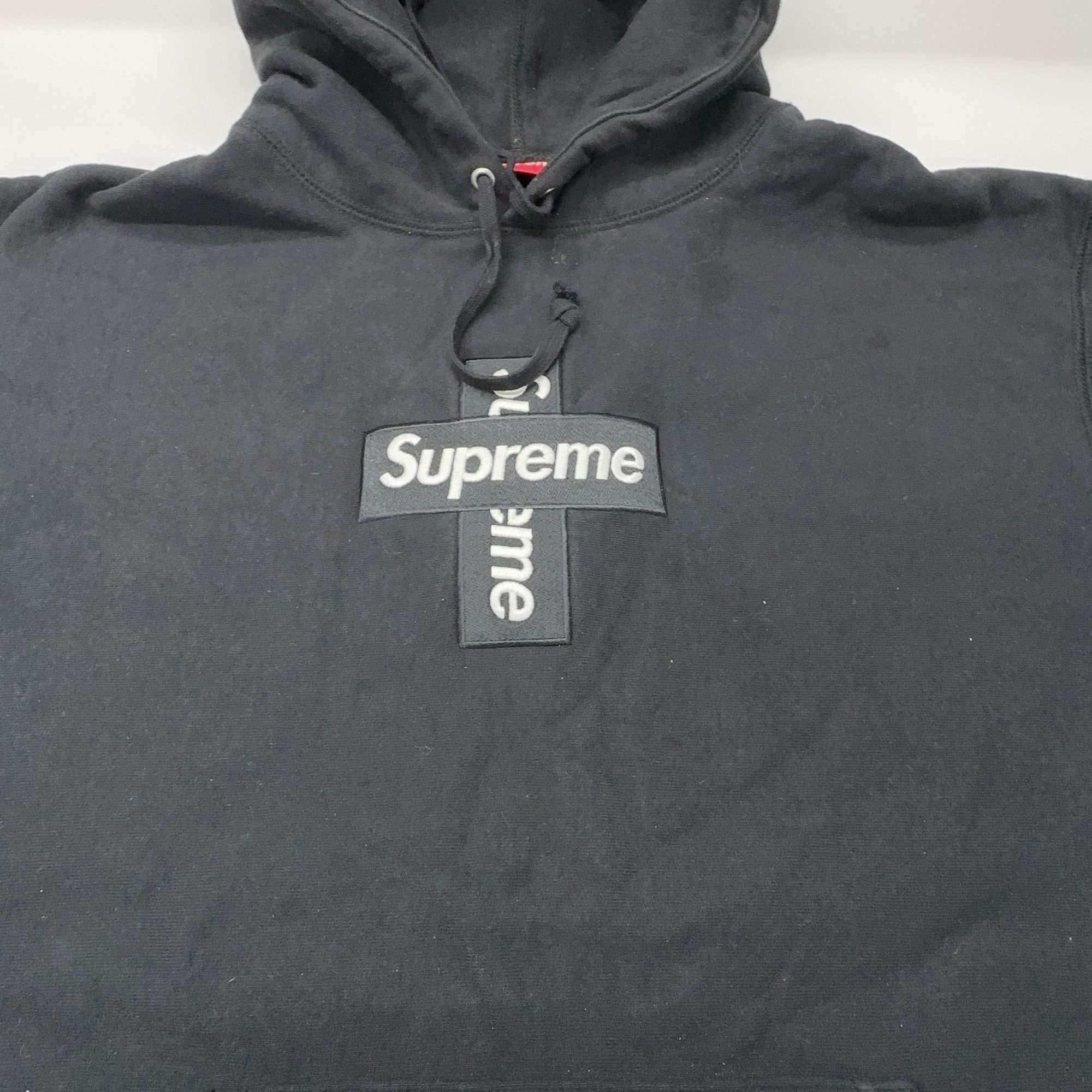 Supreme Supreme Cross Box Logo Hoodie Black Size L Size US L / EU 52-54 / 3 - 11 Thumbnail