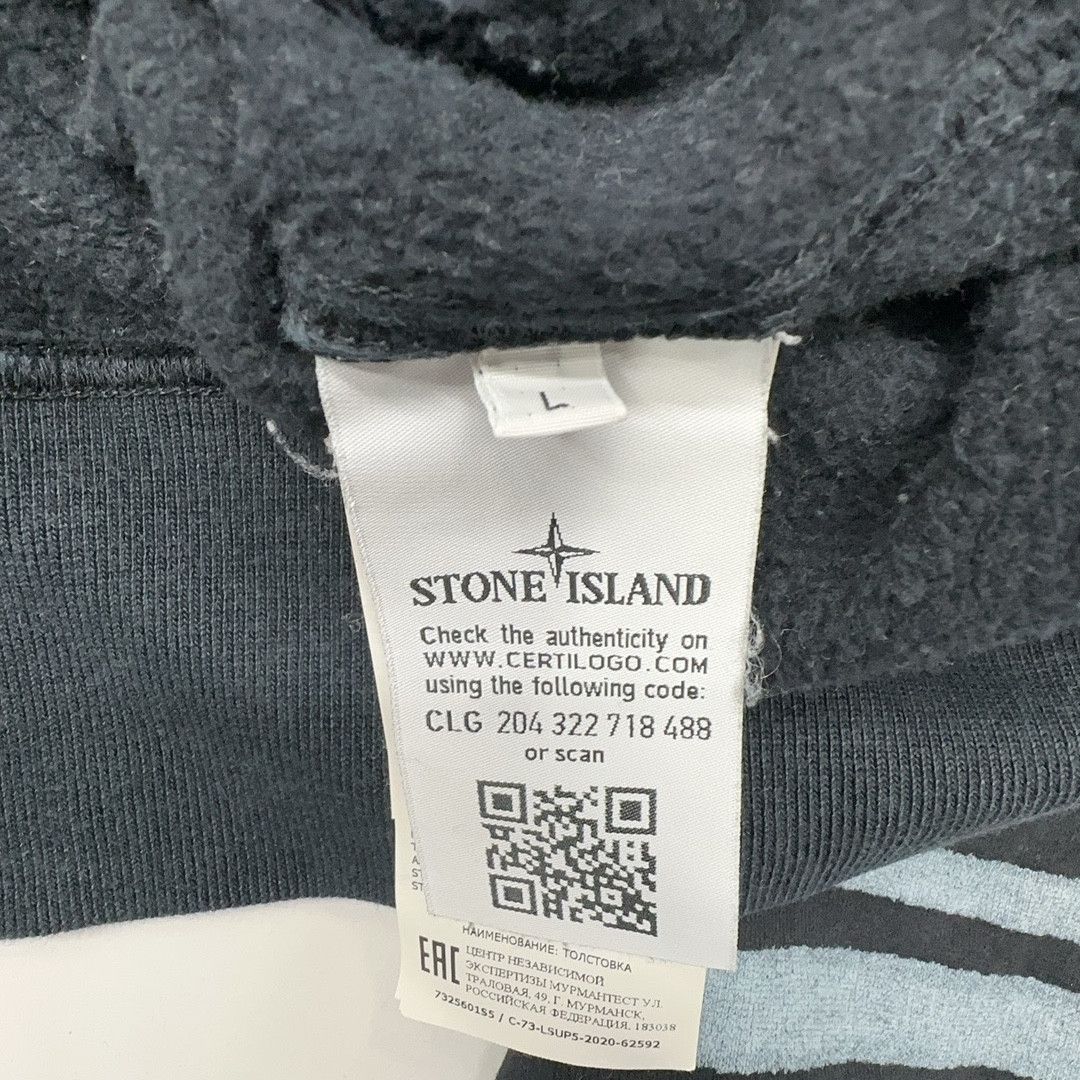 Stone Island × Supreme Supreme x Stone Island Warp Stripe Hoodie L Size US L / EU 52-54 / 3 - 4 Thumbnail