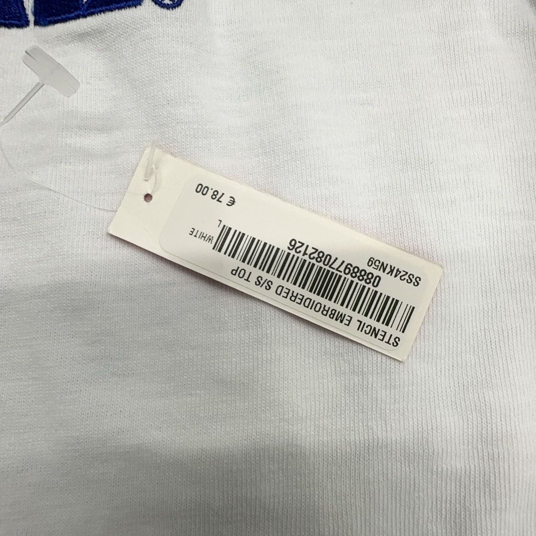 Supreme Supreme Stencil Embroidered T-Shirt Size L Size US L / EU 52-54 / 3 - 4 Thumbnail