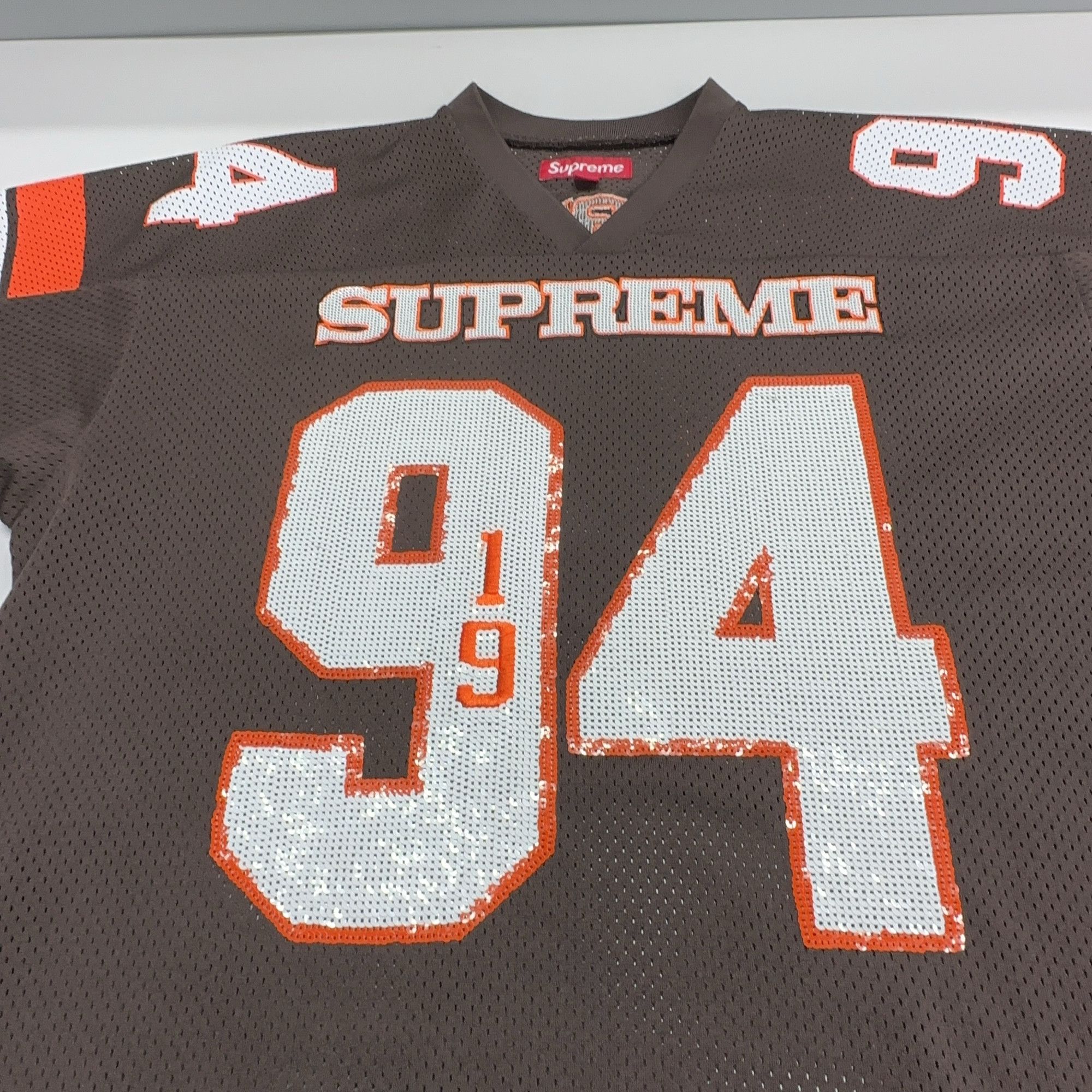 Supreme Supreme Sequin Football Jersey Size S Size US S / EU 44-46 / 1 - 8 Thumbnail