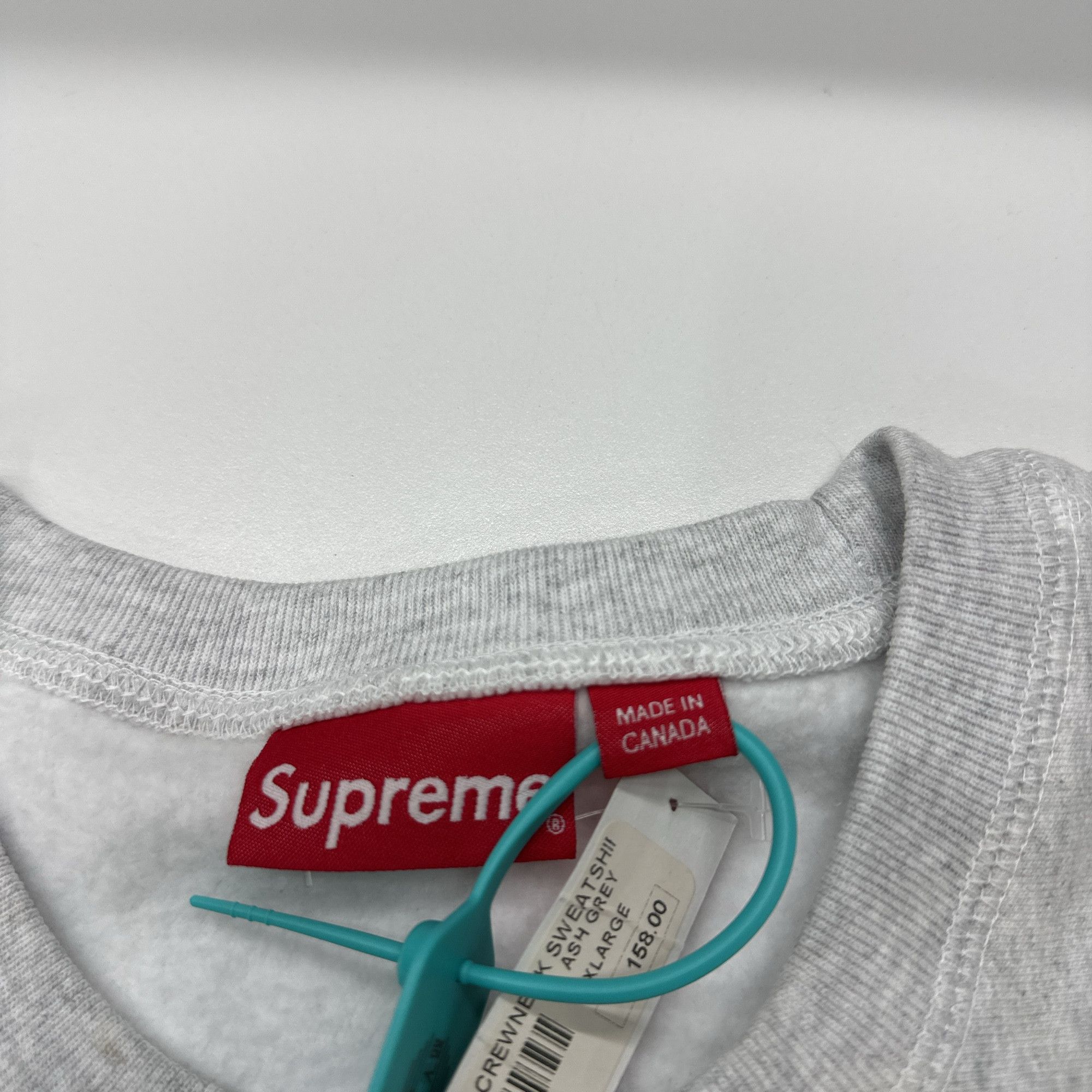 Supreme Supreme Box Logo Crewneck Ash Grey XL Size US XL / EU 56 / 4 - 3 Thumbnail