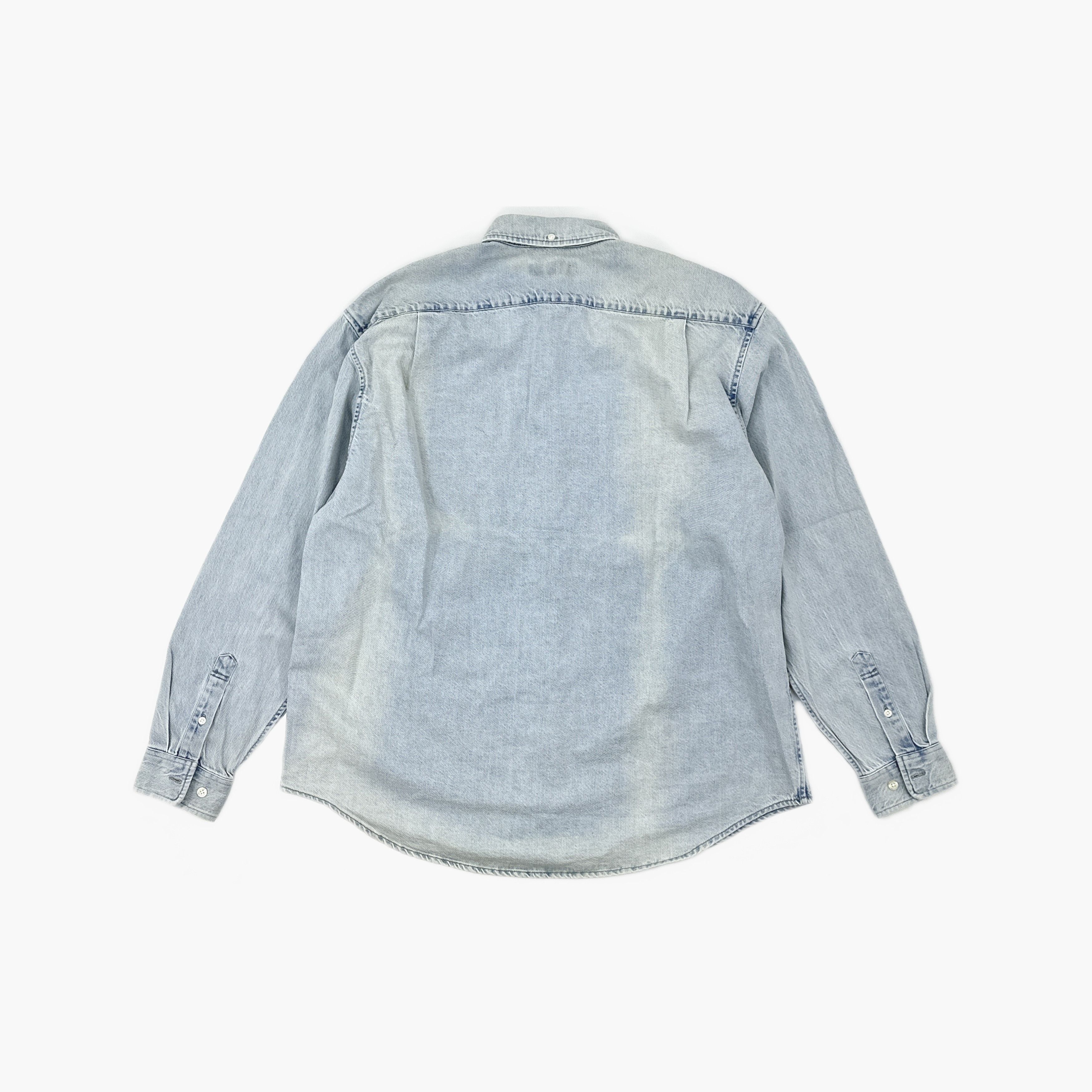 Supreme Supreme Small Box Logo Denim Shirt Size L Size US L / EU 52-54 / 3 - 2 Thumbnail