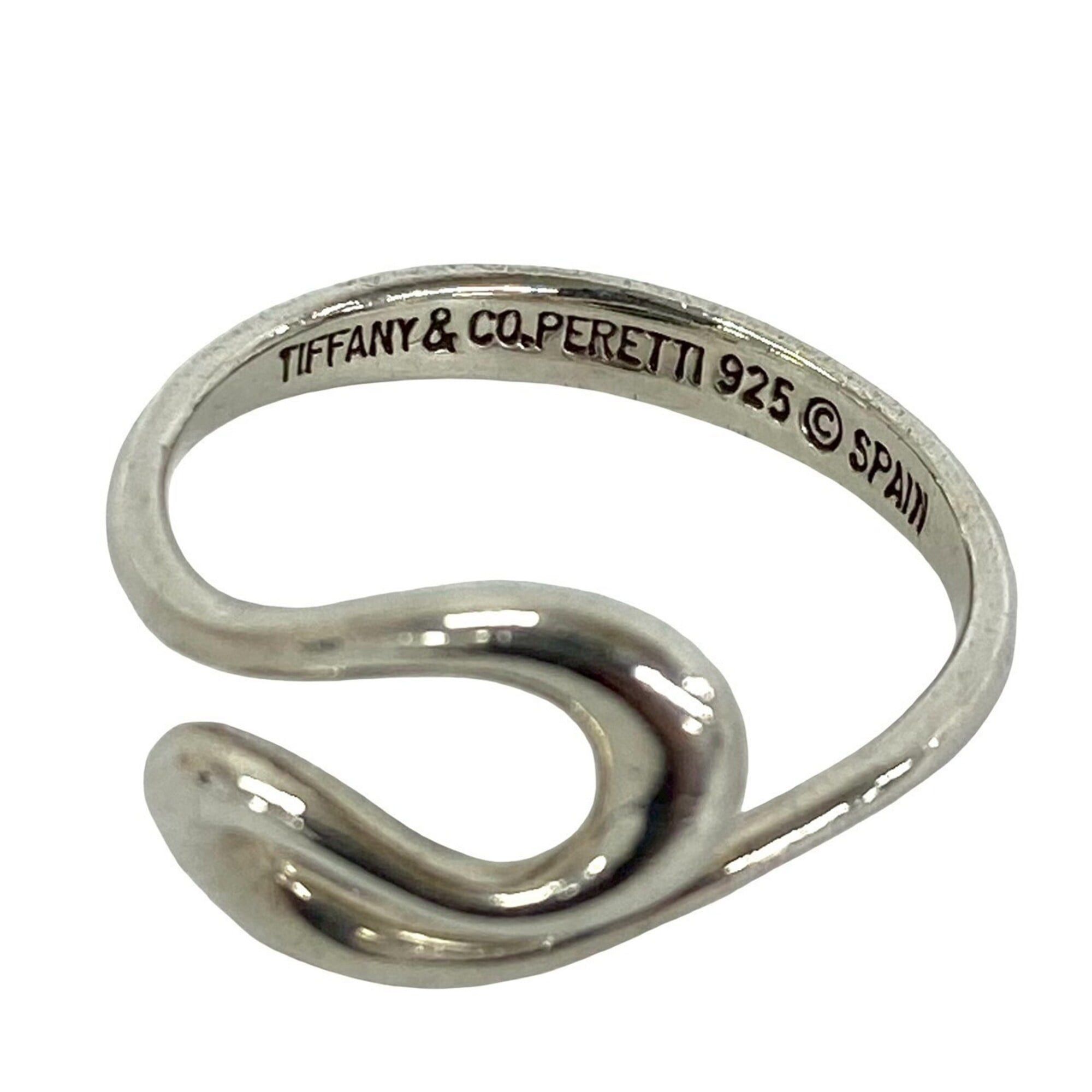 Tiffany & Co. TIFFANY&Co. Tiffany Open Wave Ring, Sterling Silver 925, Men's and Women's Accessory, Silver, b0150 Size ONE SIZE - 3 Thumbnail