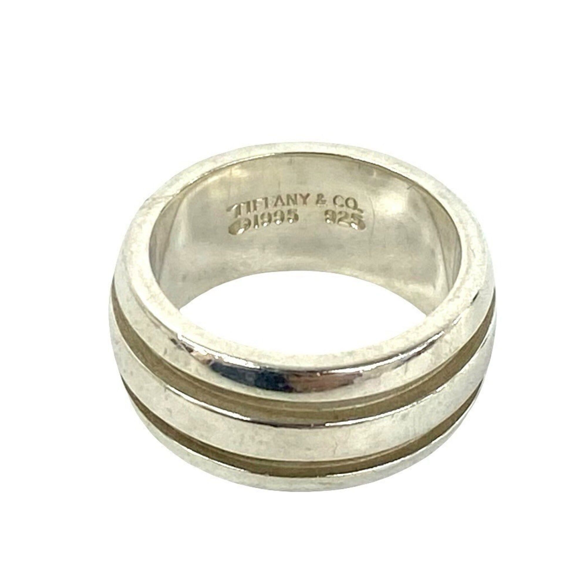 Tiffany & Co. TIFFANY&Co. Tiffany Grooved Double Line Ring, Sterling Silver 925, Women's Accessory, Item Number 57420 Size ONE SIZE - 3 Thumbnail