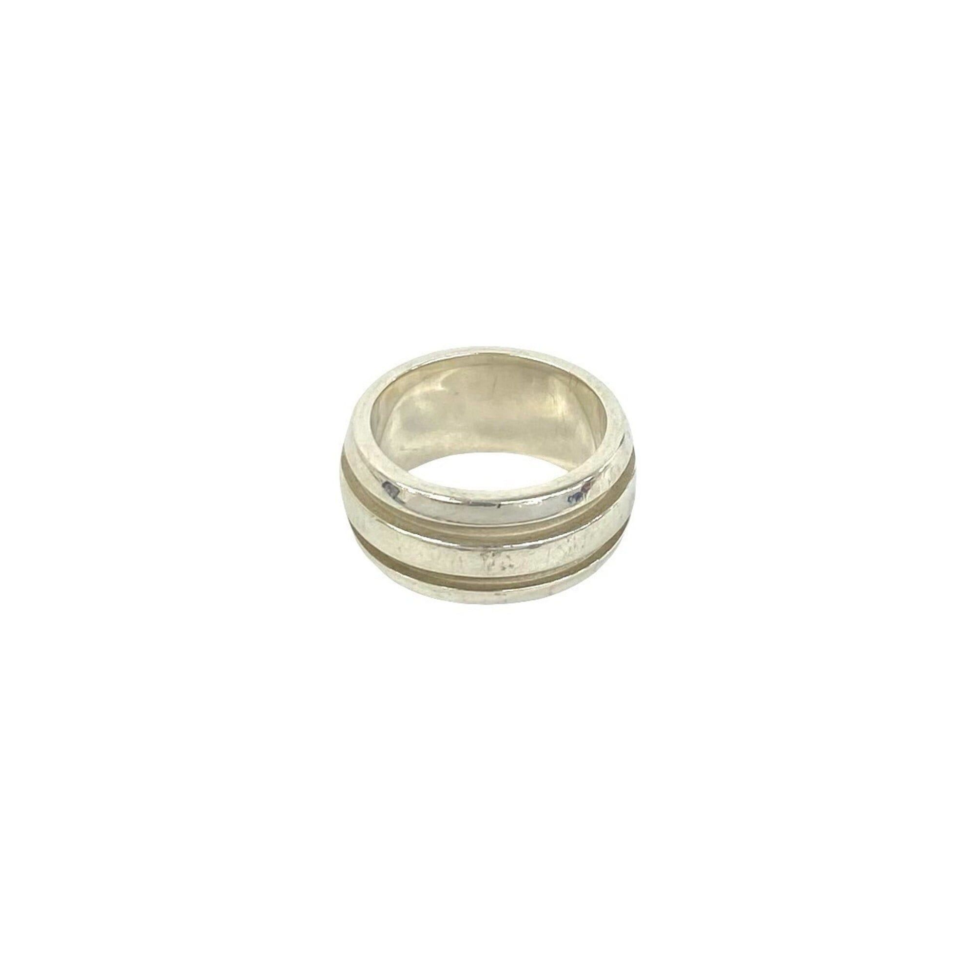 Tiffany & Co. TIFFANY&Co. Tiffany Grooved Double Line Ring, Sterling Silver 925, Women's Accessory, Item Number 57420 Size ONE SIZE - 5 Thumbnail