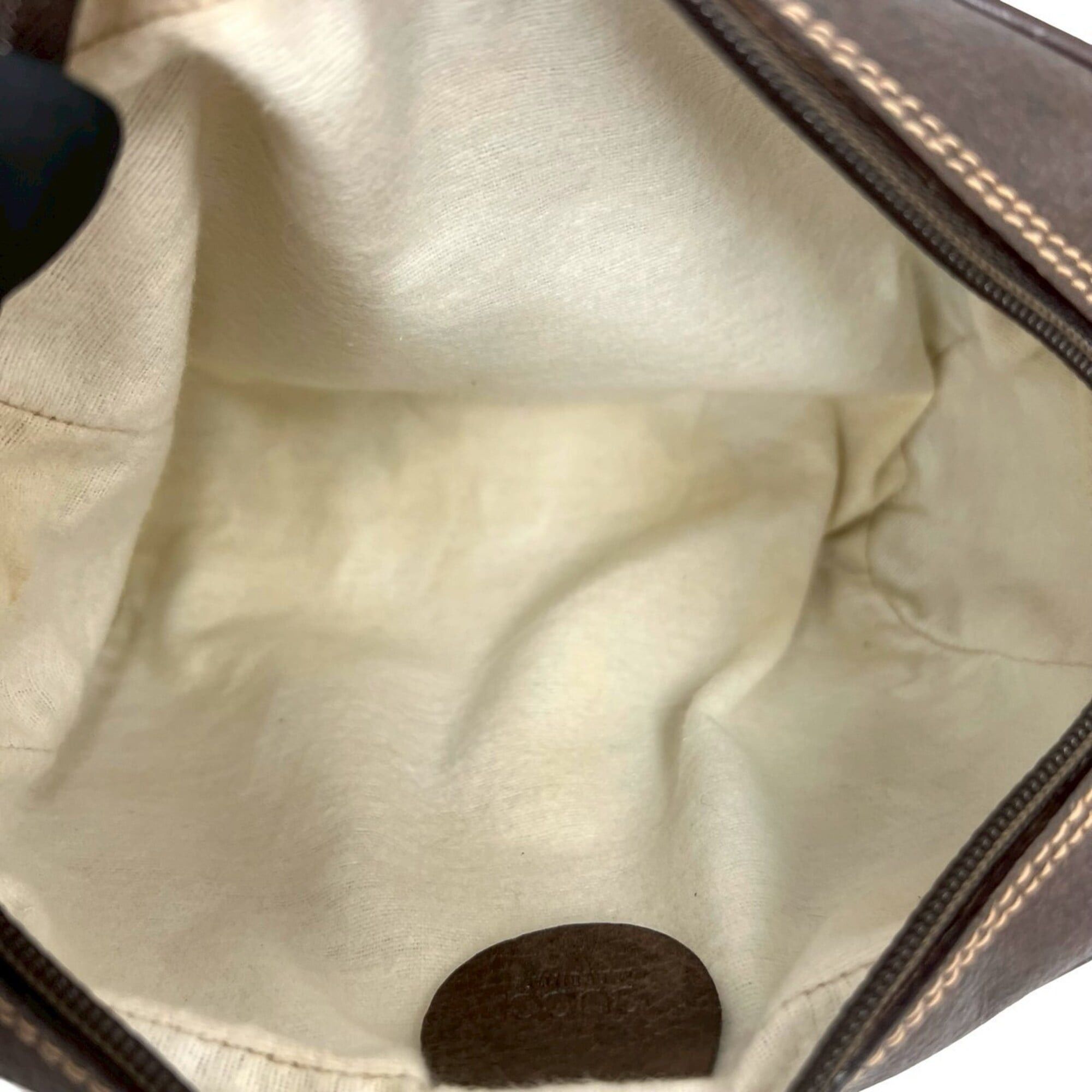 Gucci GUCCI Vintage Sherry Line GG Logo Hardware Leather Shoulder Bag/Pouch Brown 36976 Size ONE SIZE - 9 Thumbnail