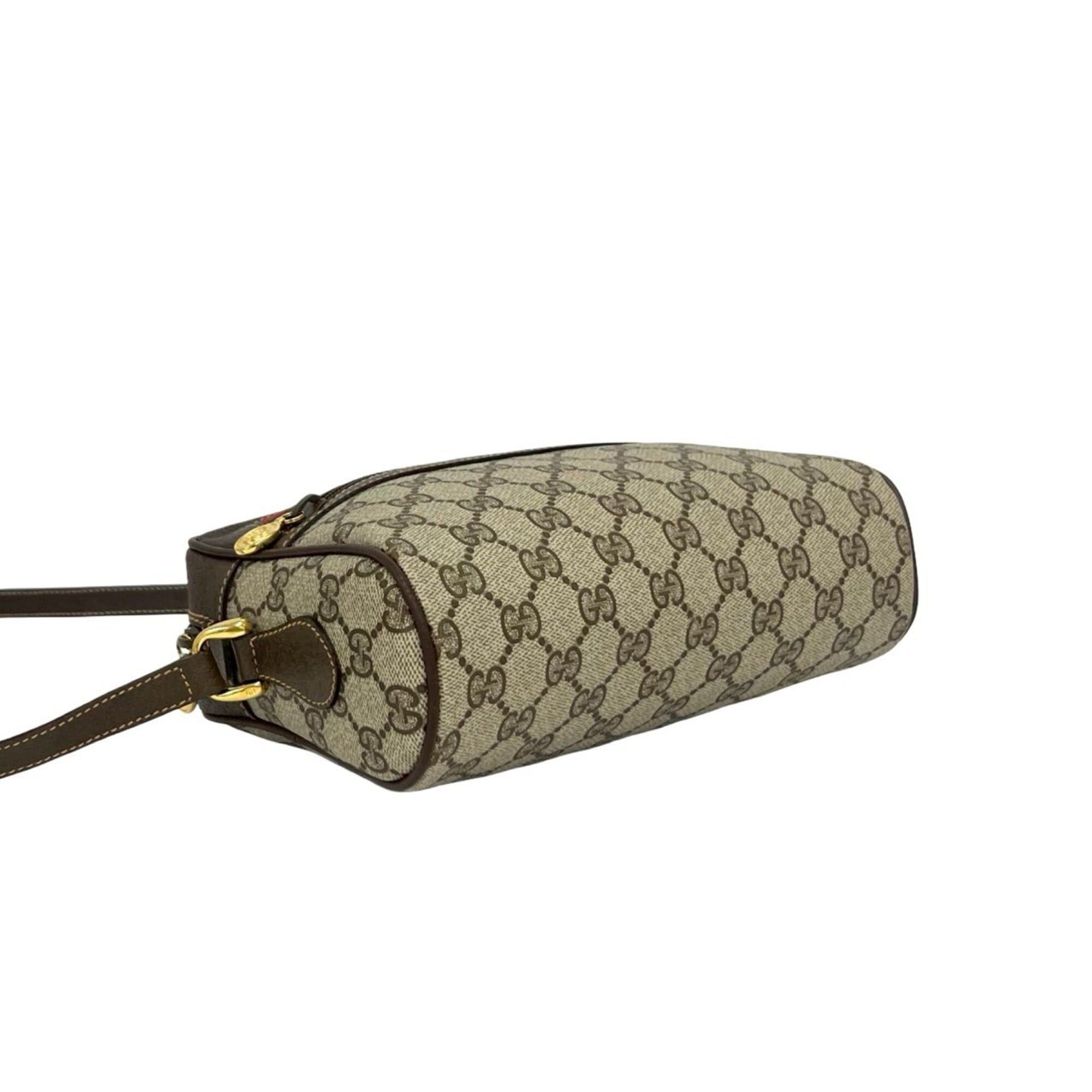 Gucci GUCCI Vintage Sherry Line GG Logo Hardware Leather Shoulder Bag/Pouch Brown 36976 Size ONE SIZE - 7 Thumbnail