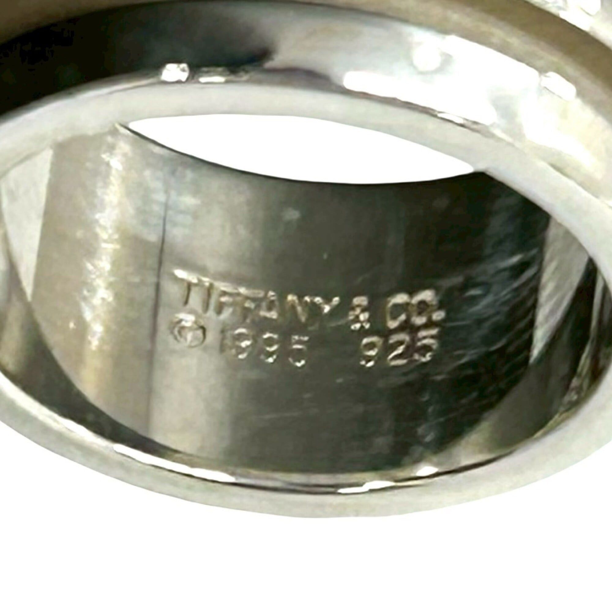 Tiffany & Co. TIFFANY&Co. Tiffany Groove Double Line Ring, Sterling Silver 925, Women's Accessory, b0490 Size ONE SIZE - 3 Thumbnail