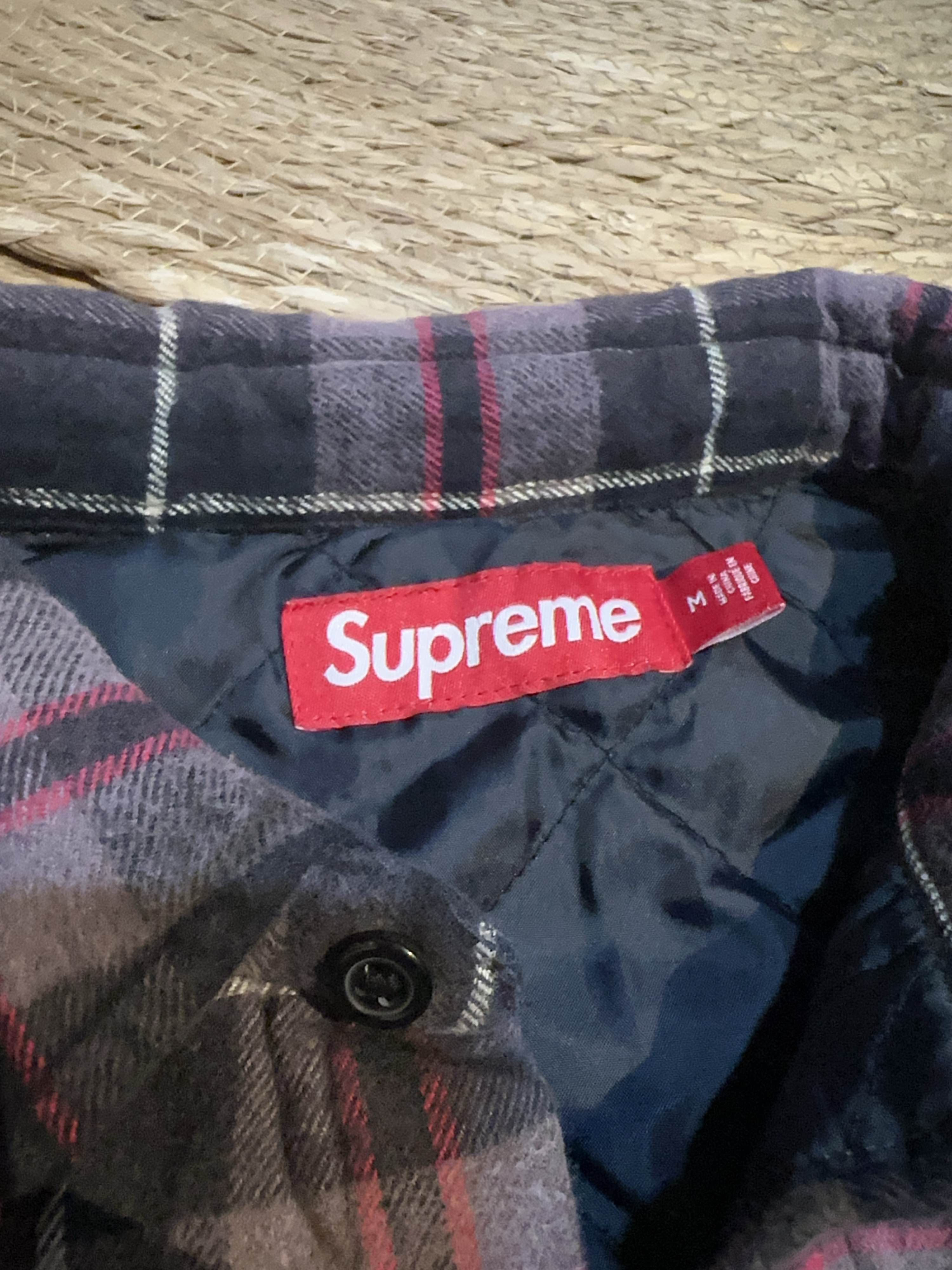 Supreme Supreme Plaid Quilted Shirt Size M Size US M / EU 48-50 / 2 - 3 Thumbnail