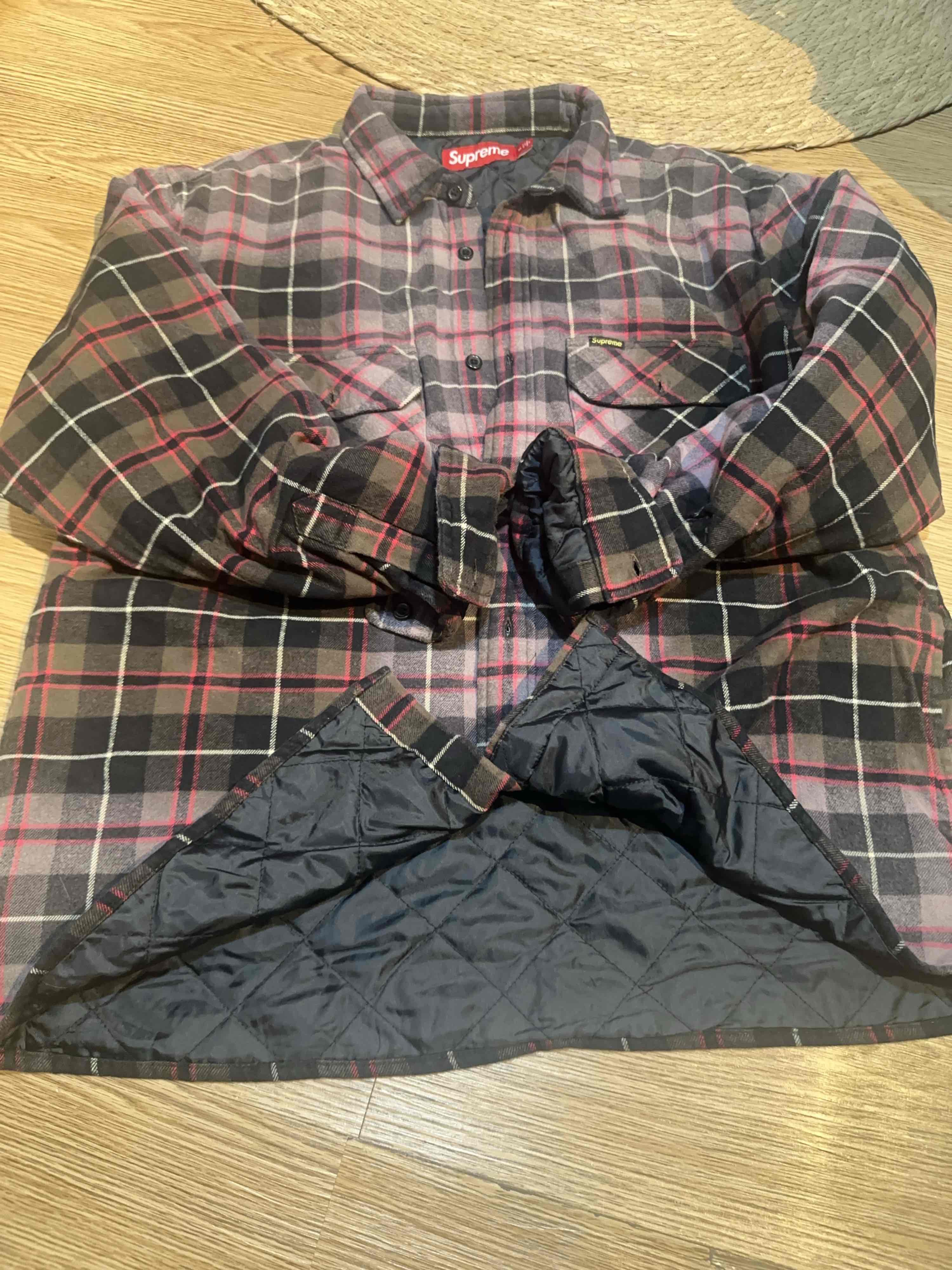 Supreme Supreme Plaid Quilted Shirt Size M Size US M / EU 48-50 / 2 - 7 Thumbnail