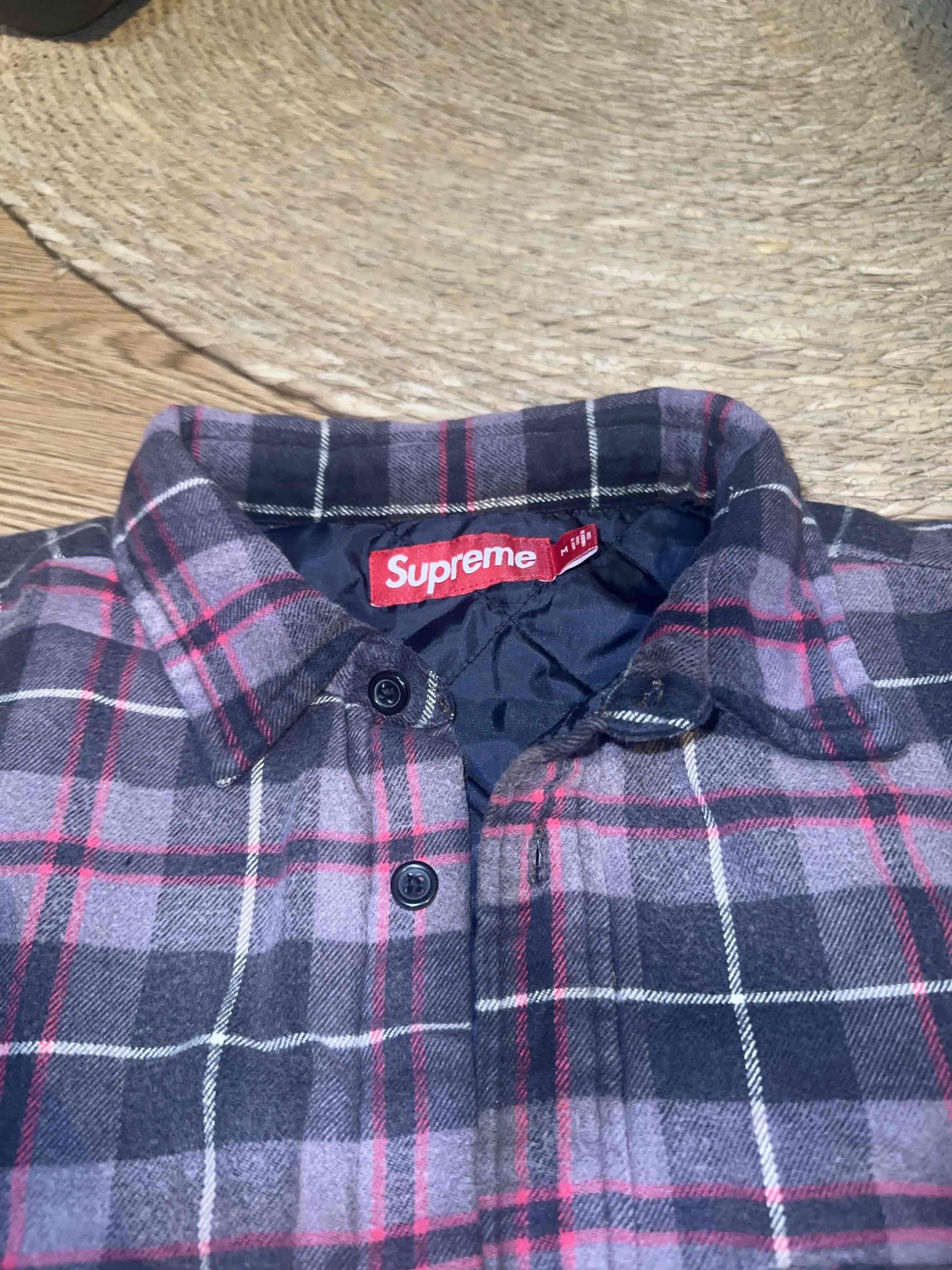 Supreme Supreme Plaid Quilted Shirt Size M Size US M / EU 48-50 / 2 - 6 Thumbnail