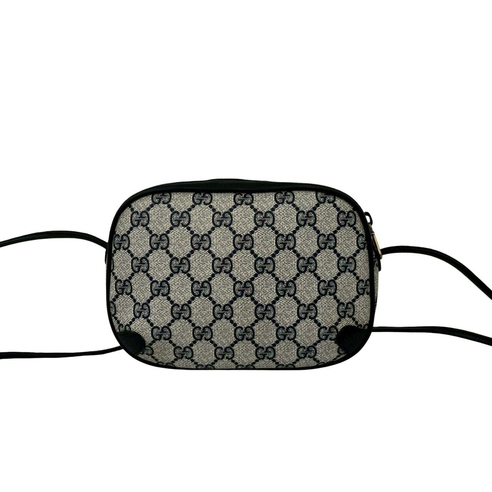Gucci GUCCI Vintage Sherry Line GG Logo Leather Shoulder Bag/Pouch, Navy, 27165 Size ONE SIZE - 3 Thumbnail