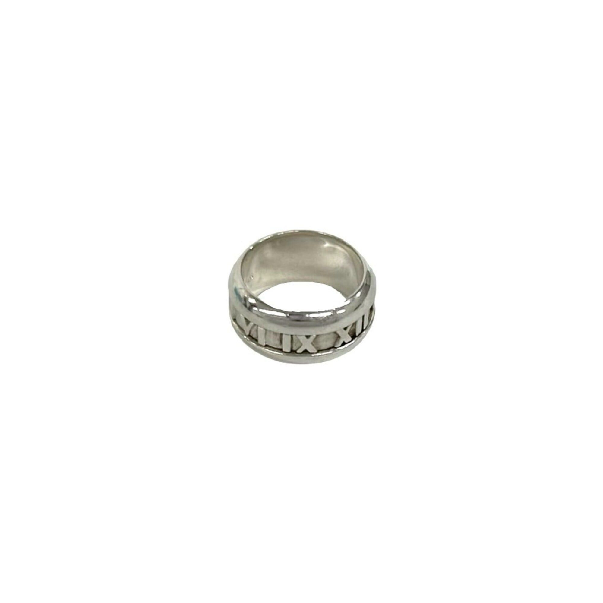 Tiffany & Co. TIFFANY&Co. Tiffany Atlas Ring, Sterling Silver 925, Women's/Men's Accessory, Silver, 084-2 Size ONE SIZE - 6 Thumbnail