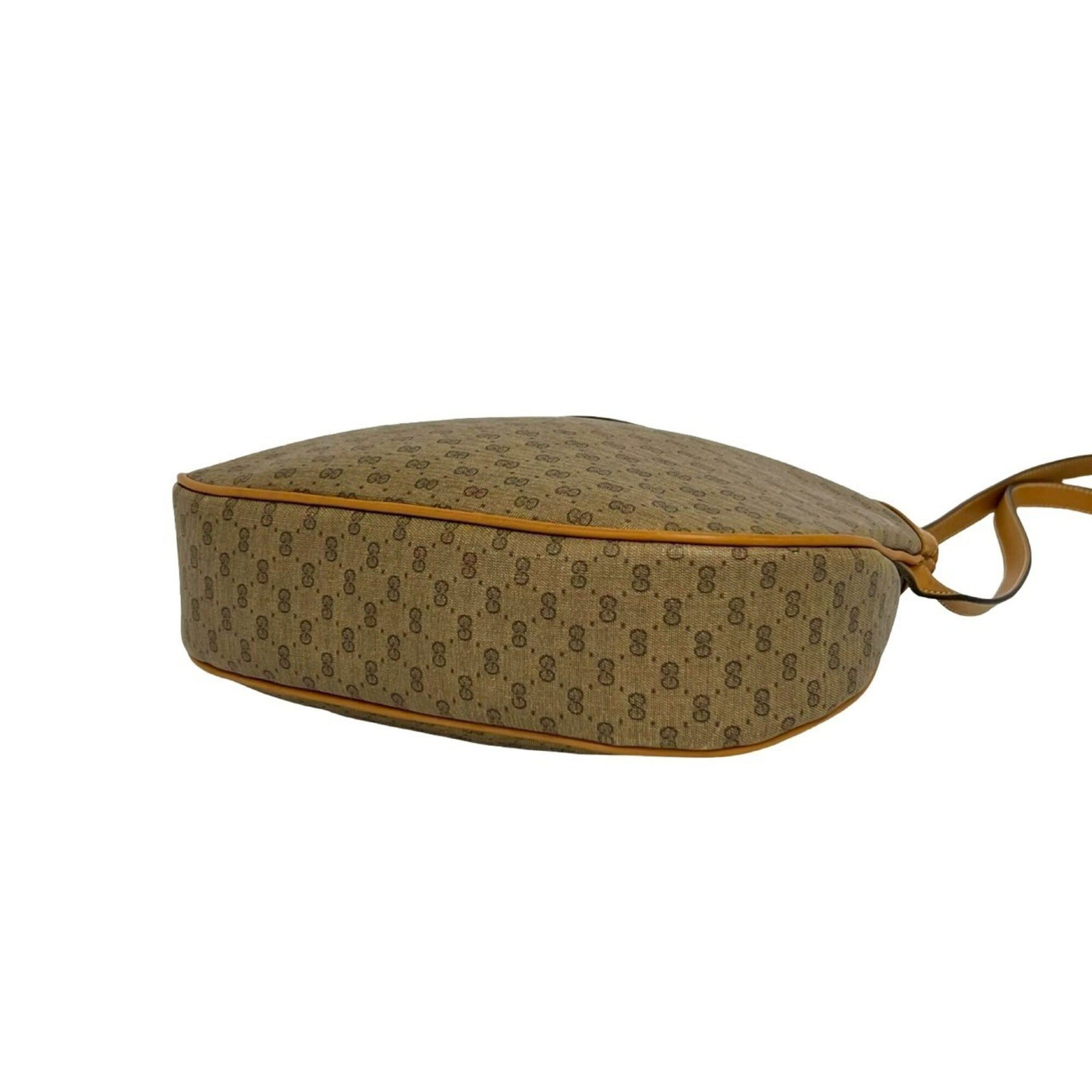 Gucci GUCCI Vintage Micro GG Logo Leather Shoulder Bag/Pouch, Brown, K85-3 Size ONE SIZE - 8 Thumbnail