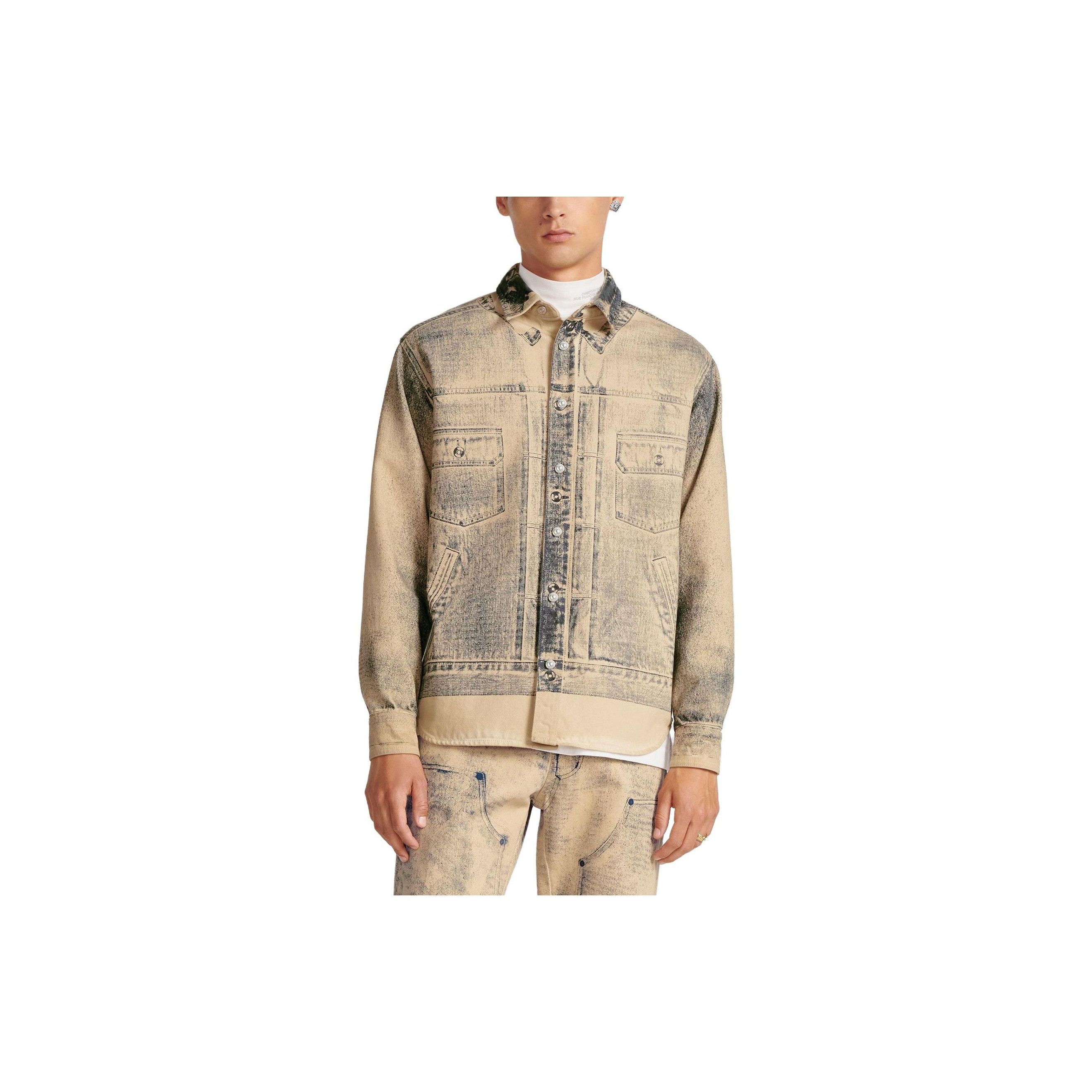 Dior Dior Distressed Button Up Shirt Size M Size US XXS / EU 40 - 8 Thumbnail