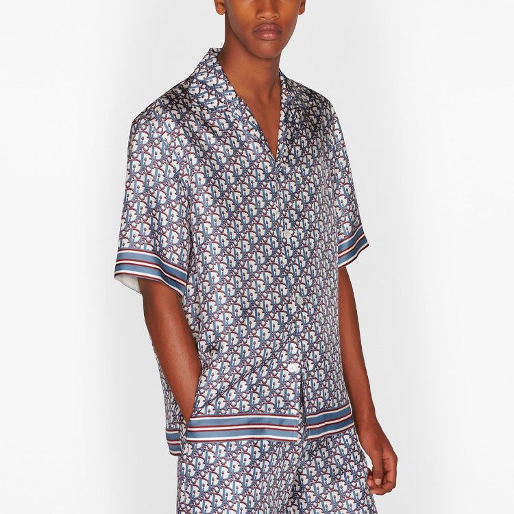 Dior Dior Oblique Silk Button Up Shirt Size S Size US S / EU 44-46 / 1 - 10 Thumbnail