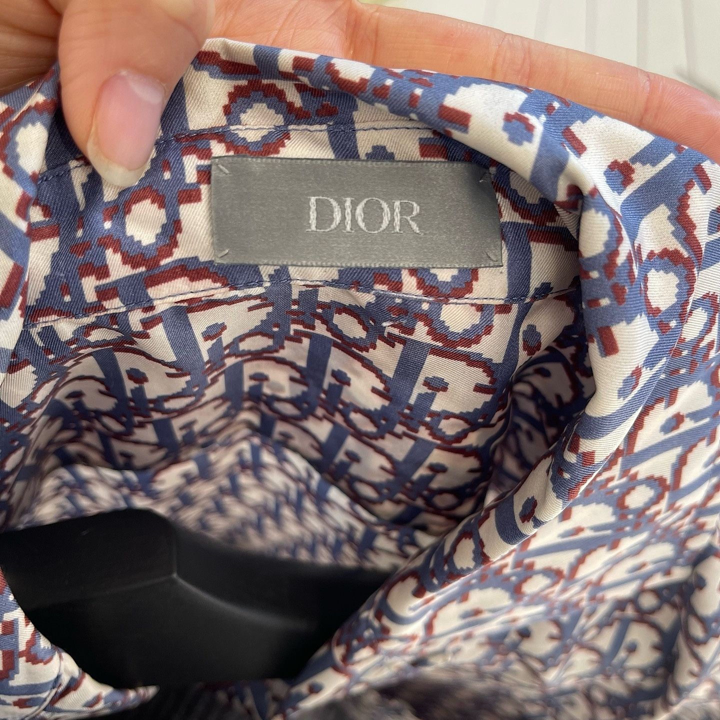 Dior Dior Oblique Silk Button Up Shirt Size S Size US S / EU 44-46 / 1 - 3 Thumbnail