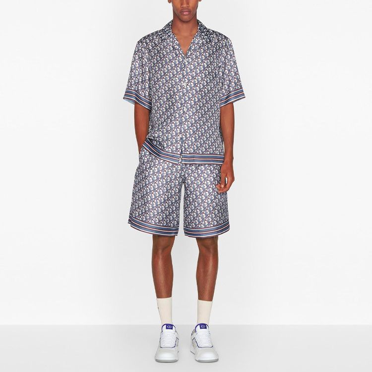 Dior Dior Oblique Silk Button Up Shirt Size S Size US S / EU 44-46 / 1 - 7 Thumbnail