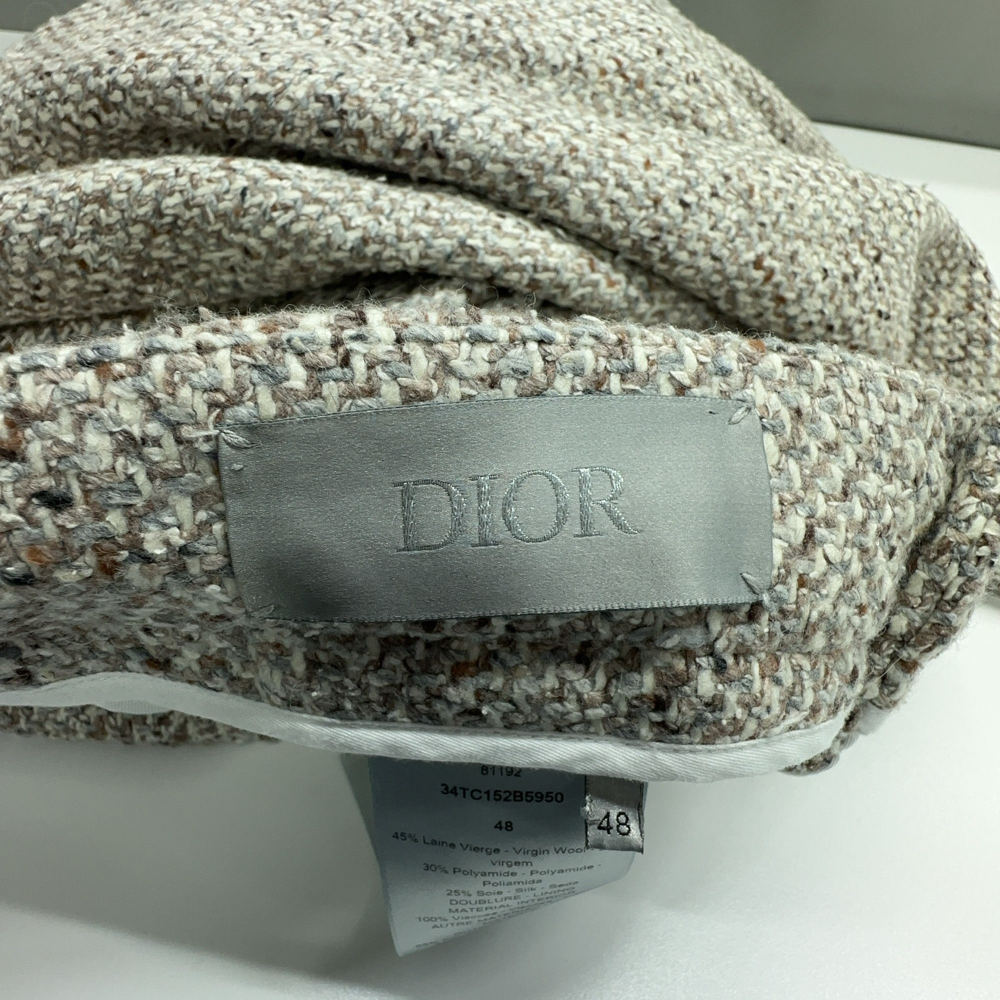Dior Dior Textured Wool Shorts Size 48 Size 34" / US 12 / IT 48 - 3 Thumbnail