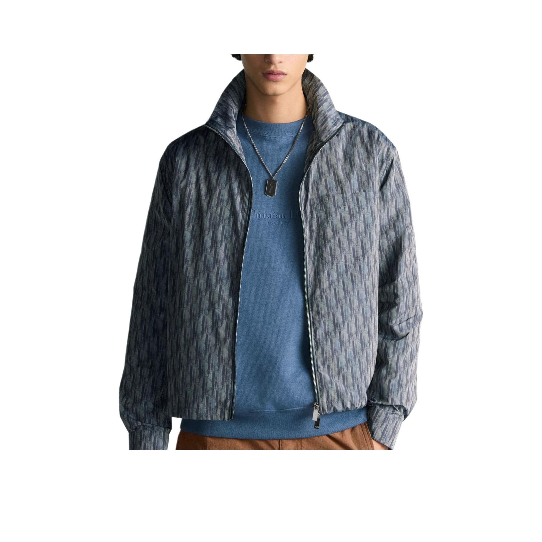 Dior Dior Oblique Zip Jacket Size 52 Size US L / EU 52-54 / 3 - 7 Thumbnail