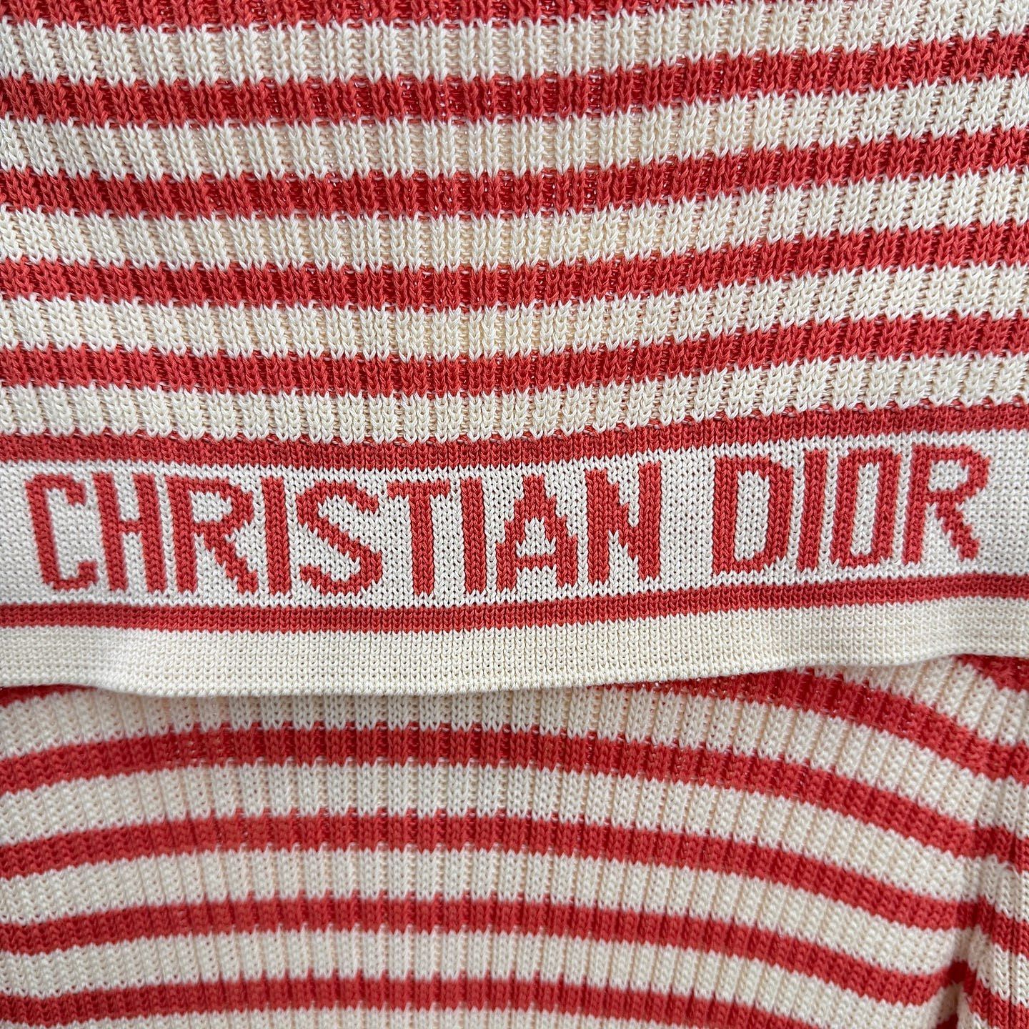 Dior Dior Striped Logo Mini Dress Size 42 Size M / US 6-8 / IT 42-44 - 6 Thumbnail