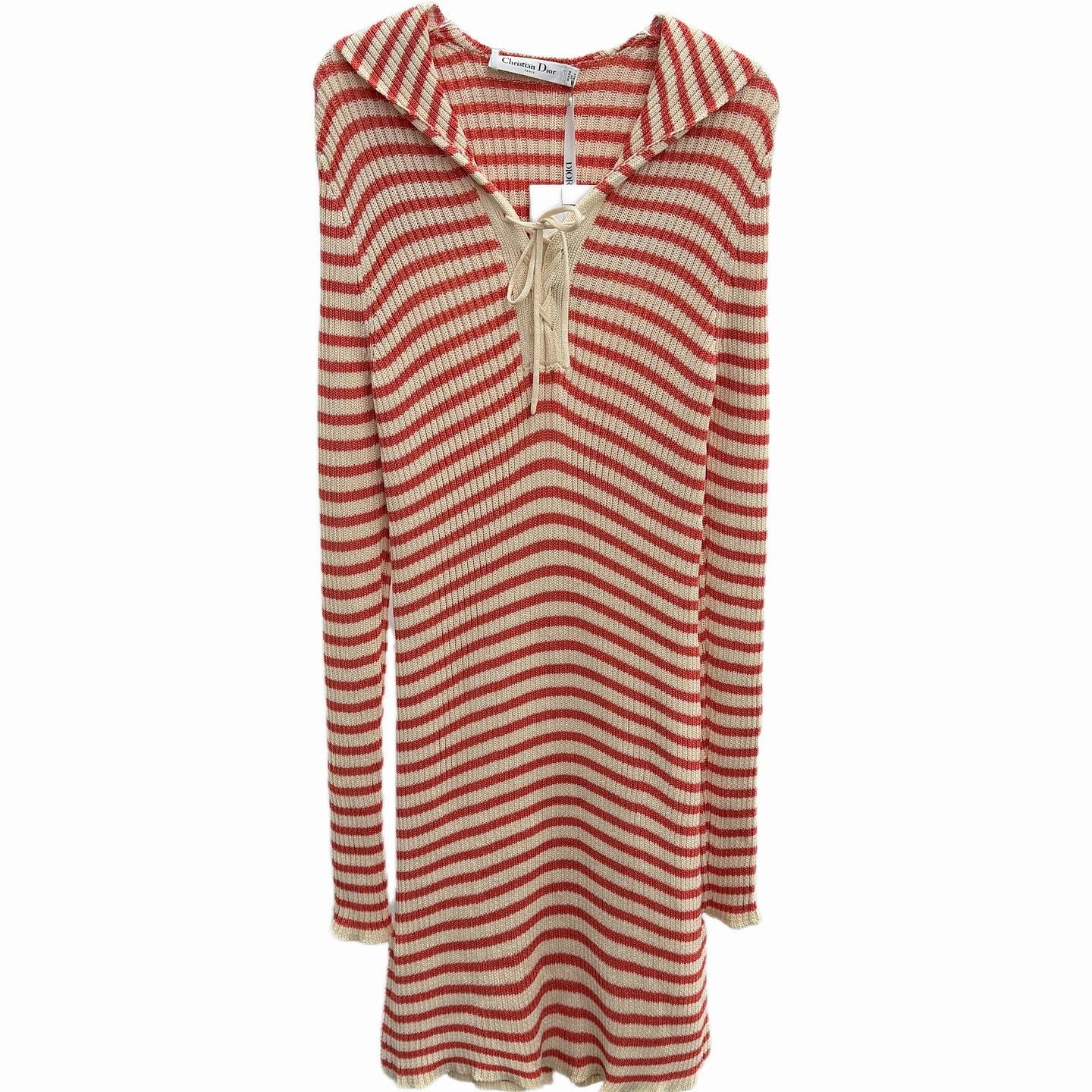 Dior Dior Striped Logo Mini Dress Size 42 Size M / US 6-8 / IT 42-44 - 2 Thumbnail