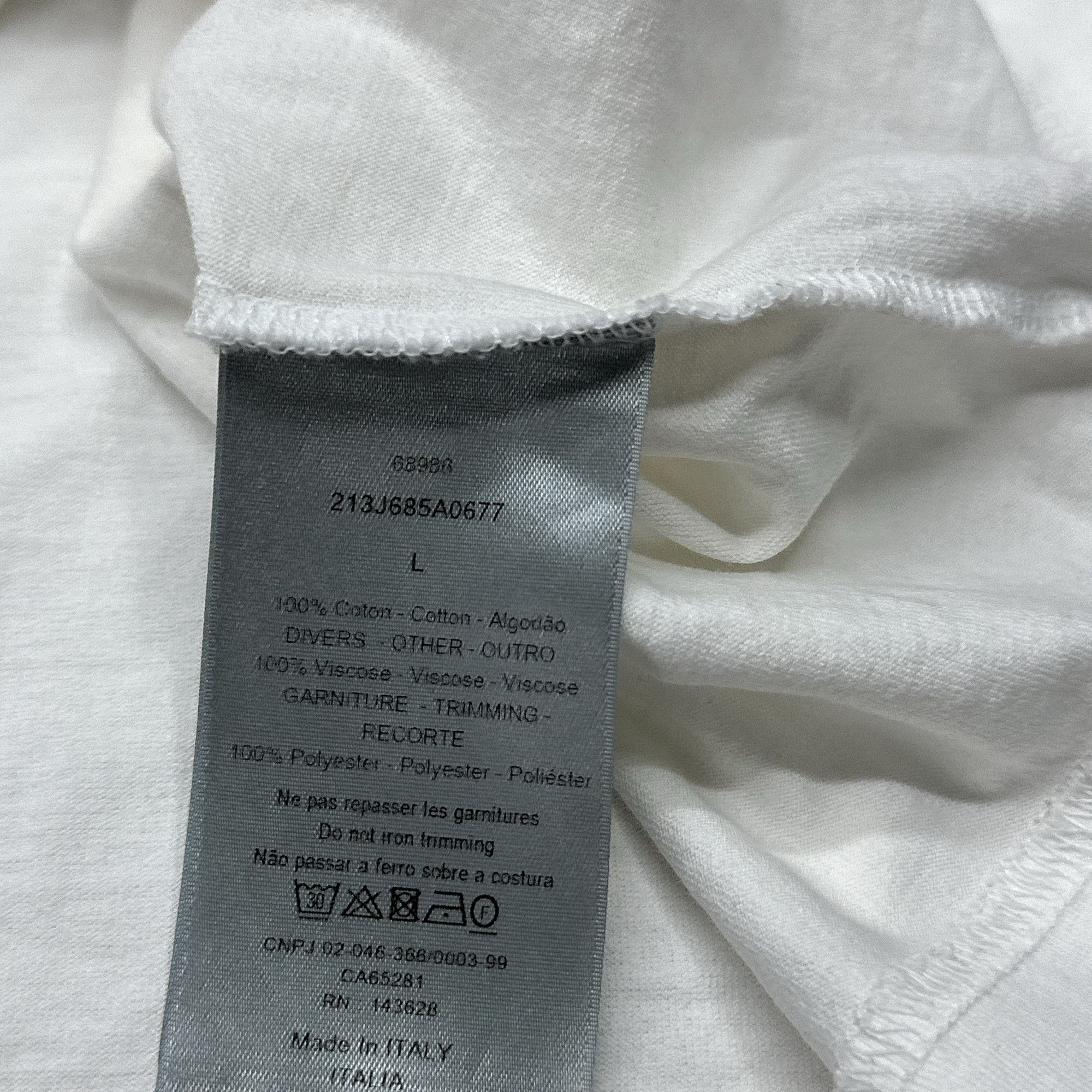 Dior Dior Embroidered Heart T-Shirt Size L Size US L / EU 52-54 / 3 - 6 Thumbnail