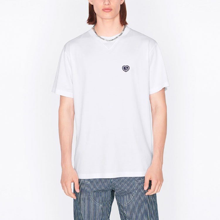 Dior Dior Embroidered Heart T-Shirt Size L Size US L / EU 52-54 / 3 - 12 Thumbnail