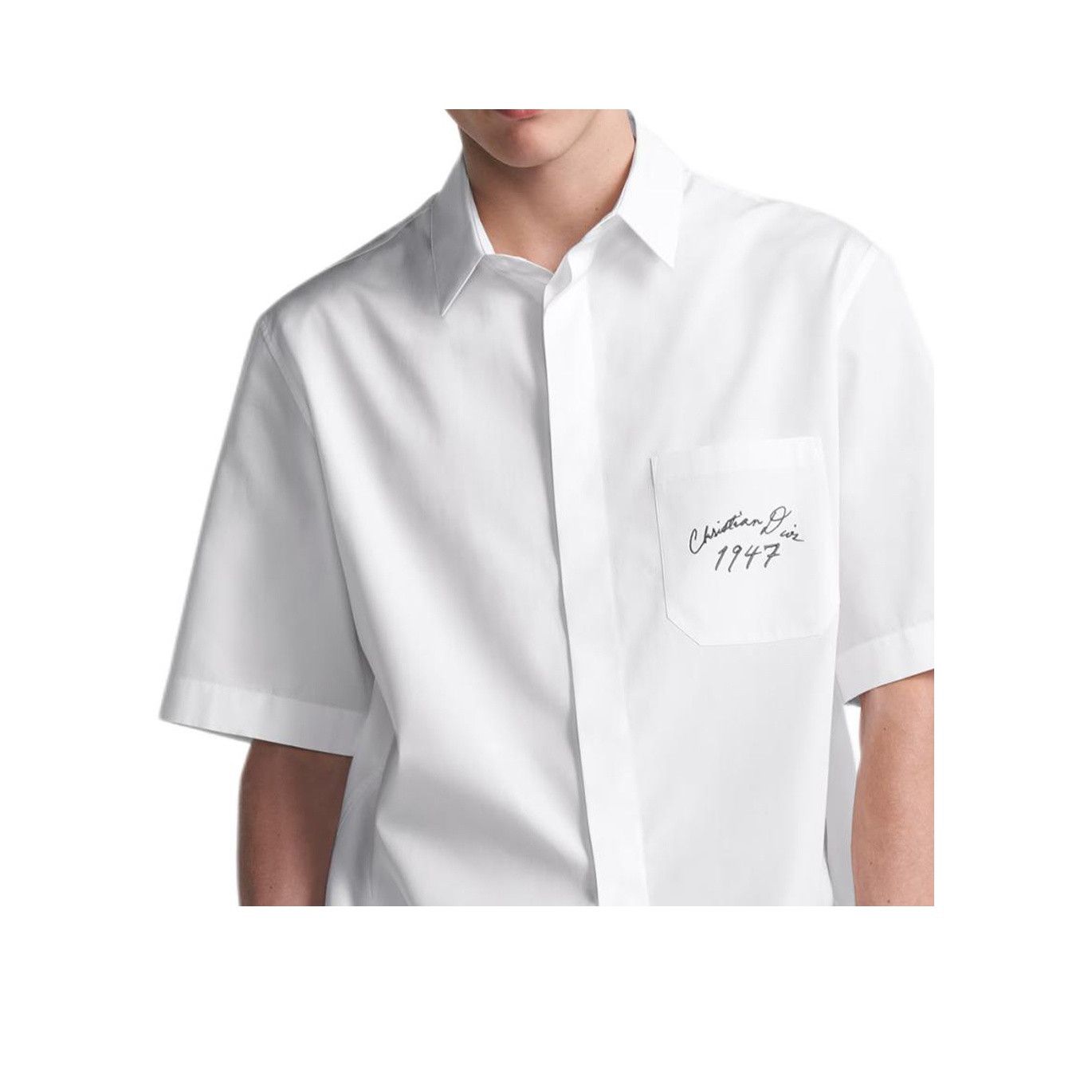 Dior Dior 1947 Embroidered Short Sleeve Shirt Size 39 Size US M / EU 48-50 / 2 - 11 Thumbnail
