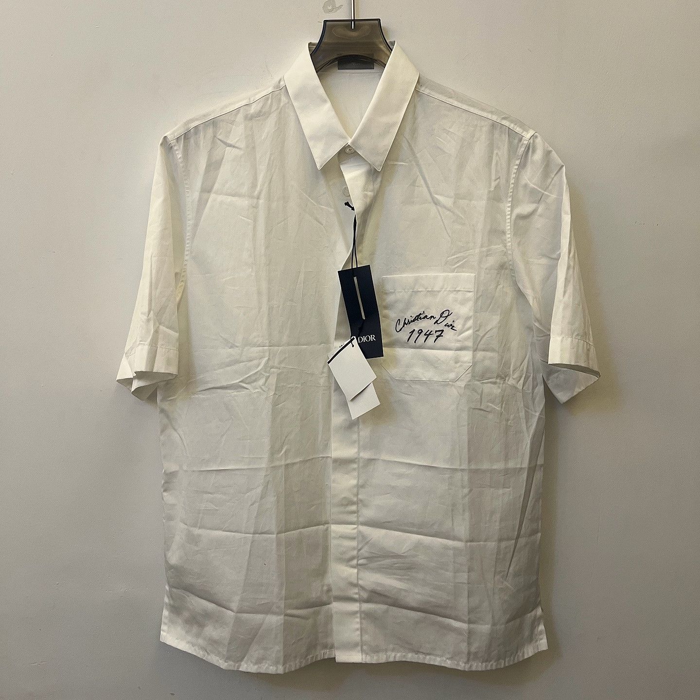Dior Dior 1947 Embroidered Short Sleeve Shirt Size 39 Size US M / EU 48-50 / 2 - 3 Thumbnail